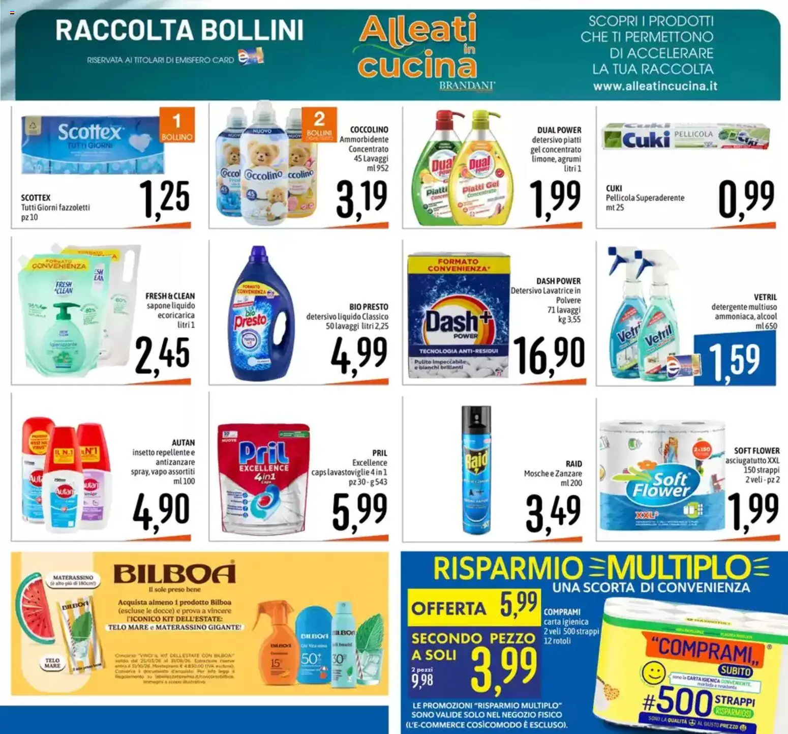 Volantino Emisfero del 11.06.2026 | Pagina: 19 | Prodotti: Fazzoletti, Antizanzare, Asciugatutto, Pellicola