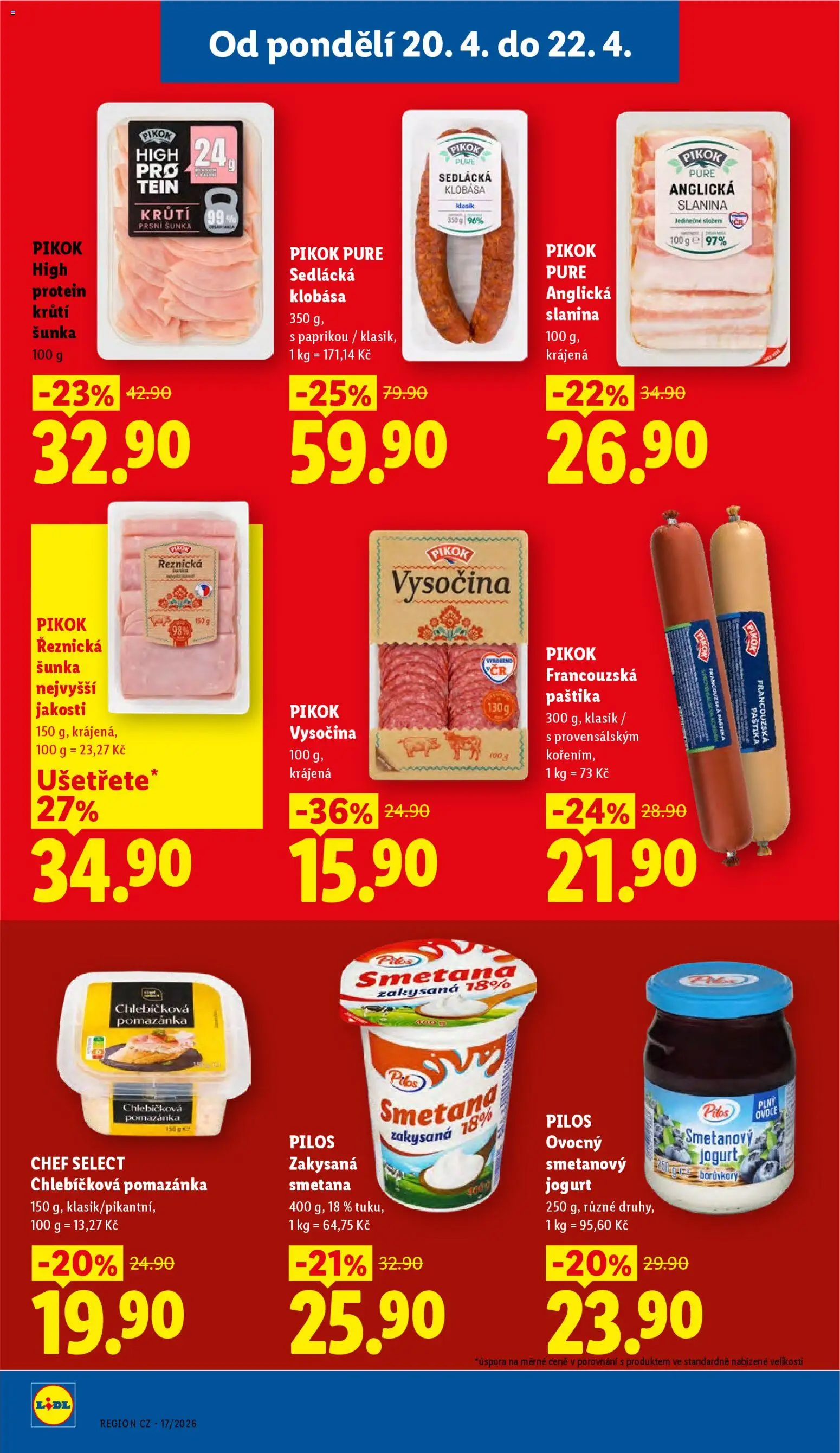 Lidl leták od 20.04.2026 | Strana: 20 | Produkty: Ovoce, Anglická slanina, Slanina, Pikok