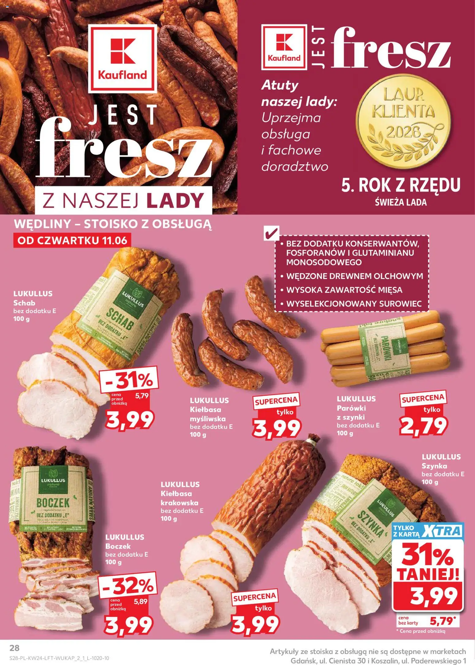 Kaufland Polsko leták od 11.06.2026 | Strana: 28 | Produkty: Karty