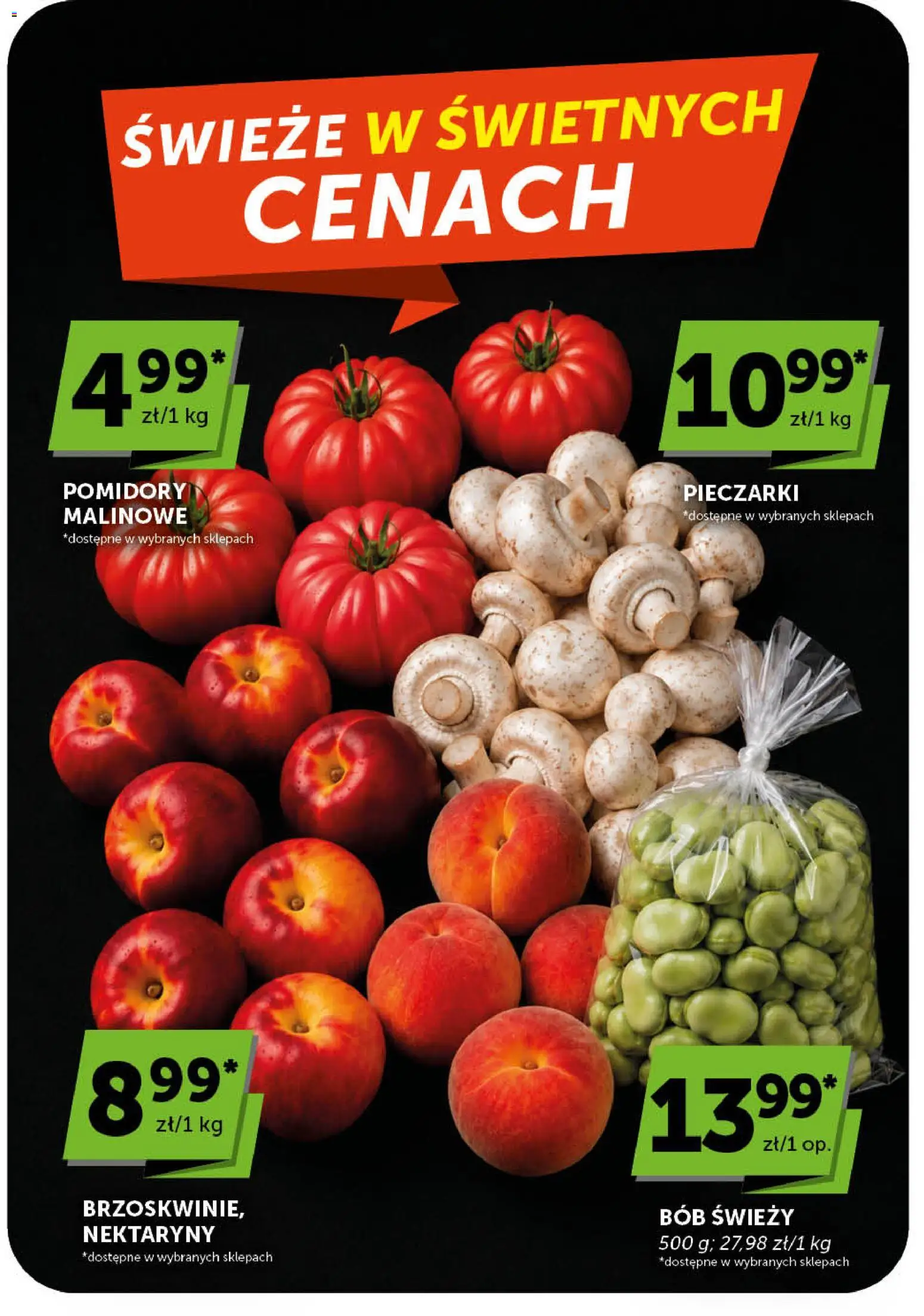 Euro Sklep gazetka od 25.06.2026 | Strona: 17 | Produkty: Pieczarki, Bób, Pomidory