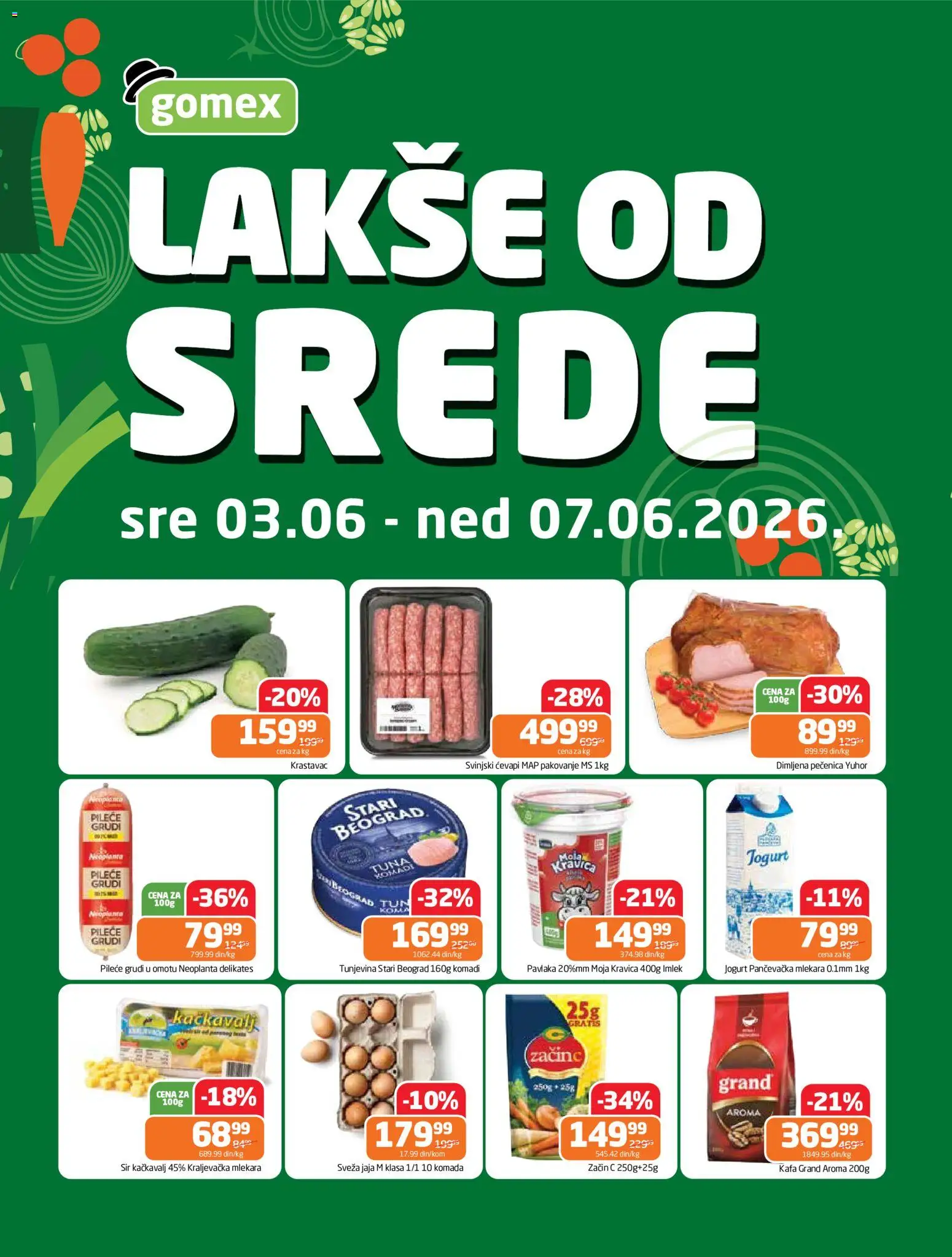 Gomex katalog - važi od 03.06.2026 | Strana: 1