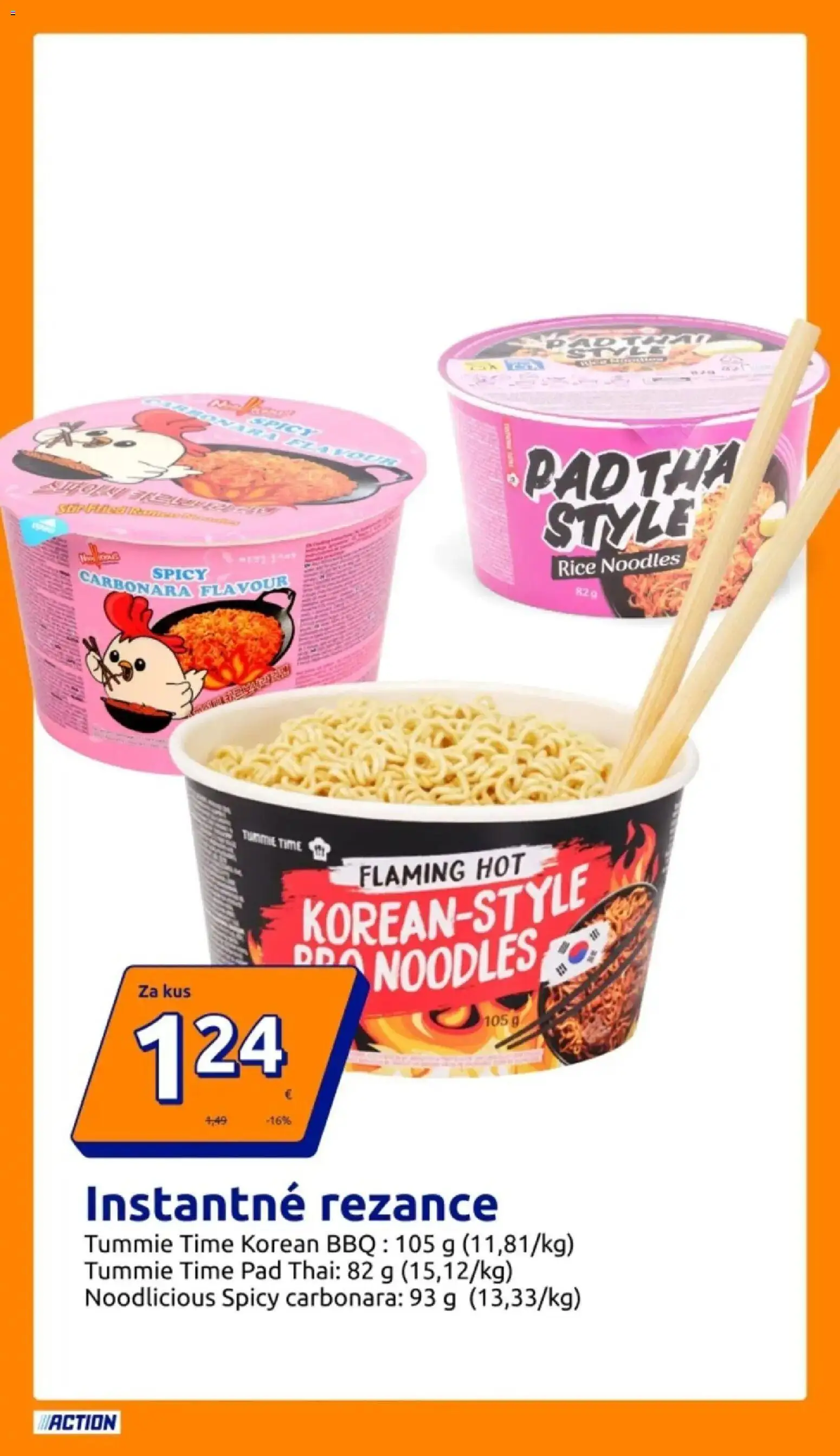 Nové Action akcie – leták je platný od 24.06.2026 | Strana: 19 | Produkty: Rezance