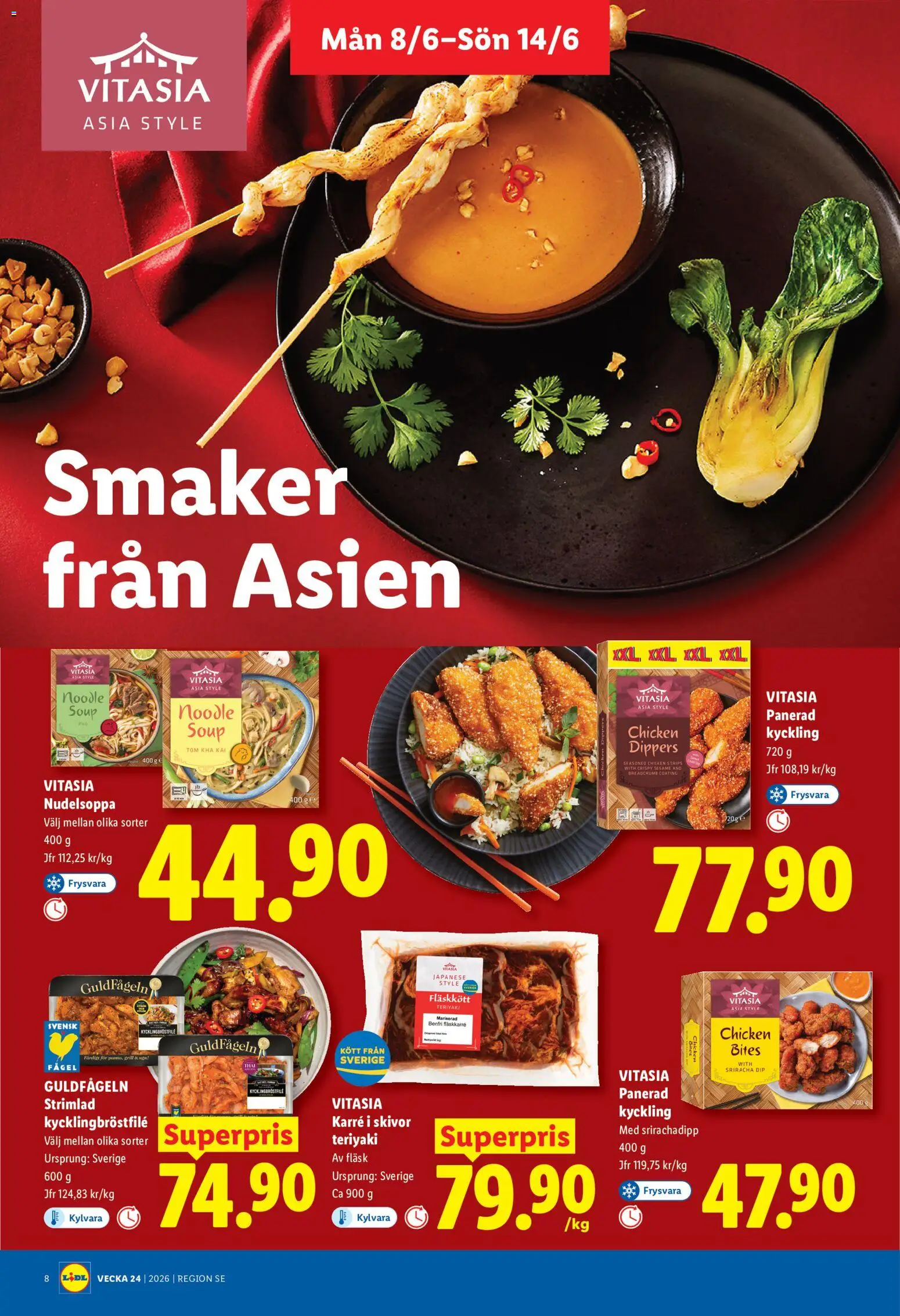 Lidl reklamblad aktuell från 08.06.2026 | Sida: 8 | Produkter: Grill, Fläsk