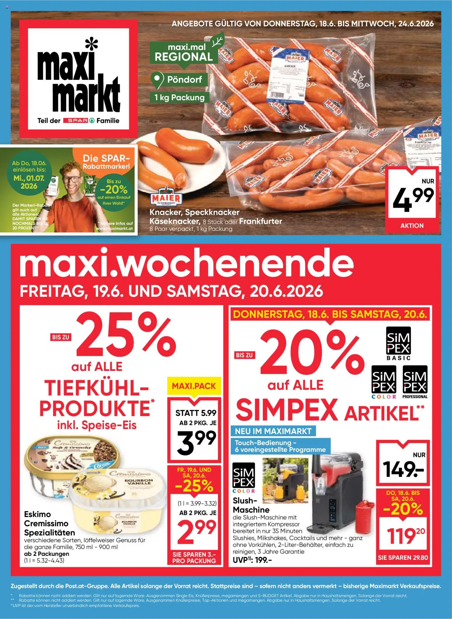 Maximarkt Flugblatt gültig ab 18.06.2026 | Seite: 1 | Produkte: Bourbon