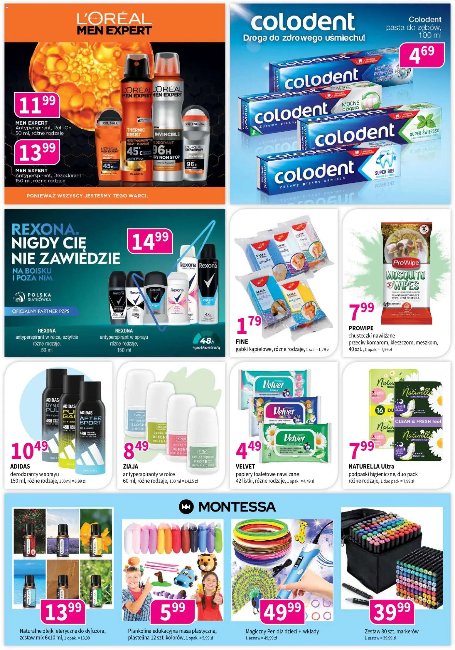 Drogerie Polskie gazetka od 10.08.2026 | Strona: 6 | Produkty: Podpaski, Gąbka, Dezodorant, Antyperspirant