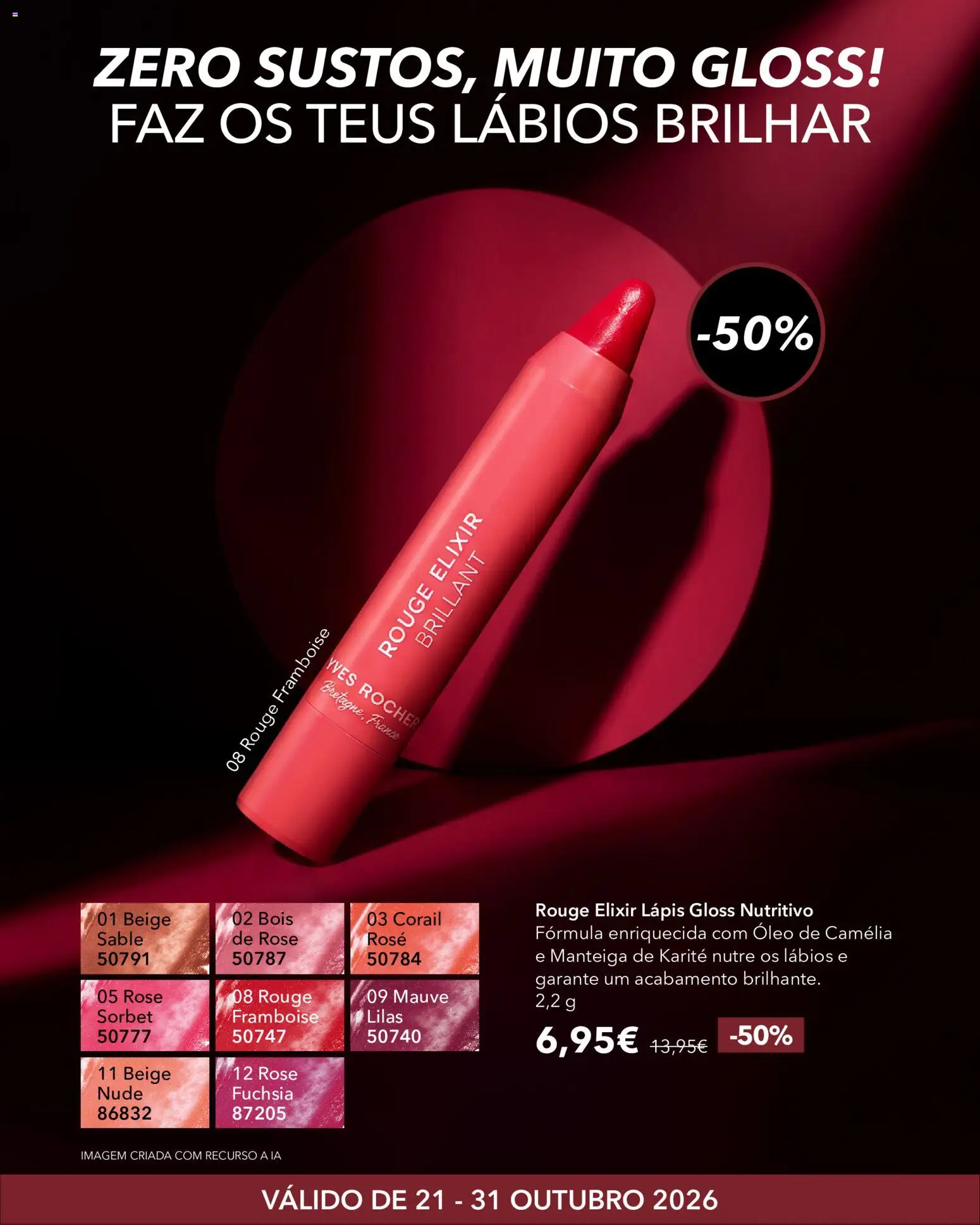 Yves Rocher Halloween │ válido de 21/10/2026 | Página: 7 | Produtos: Gloss, Manteiga, Óleo, Manteiga de karité
