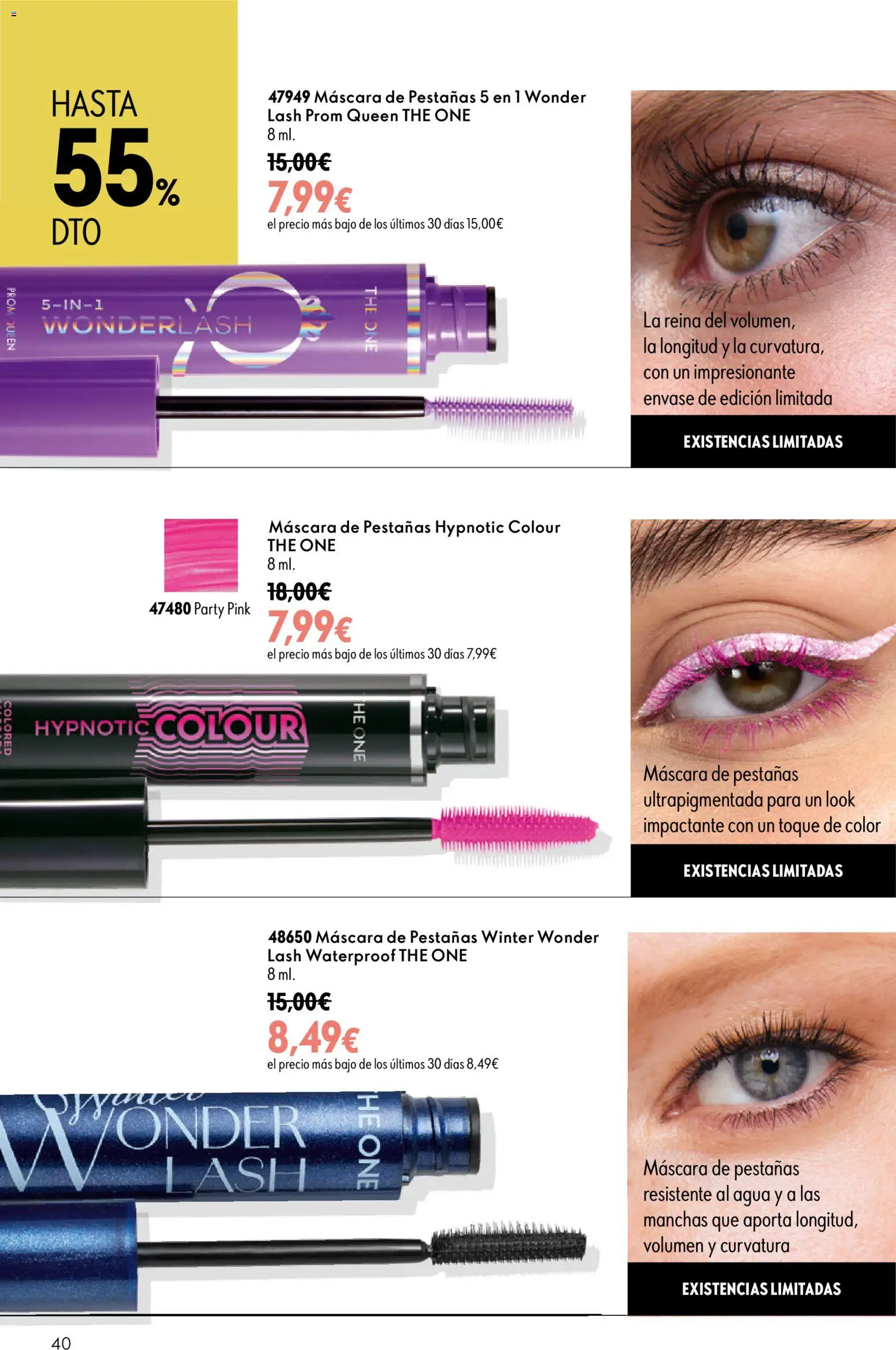 Oriflame - Catálogo Campaña 11 │ válido desde el 05/08/2026 | Página: 40 | Productos: Máscara, Máscara de pestañas