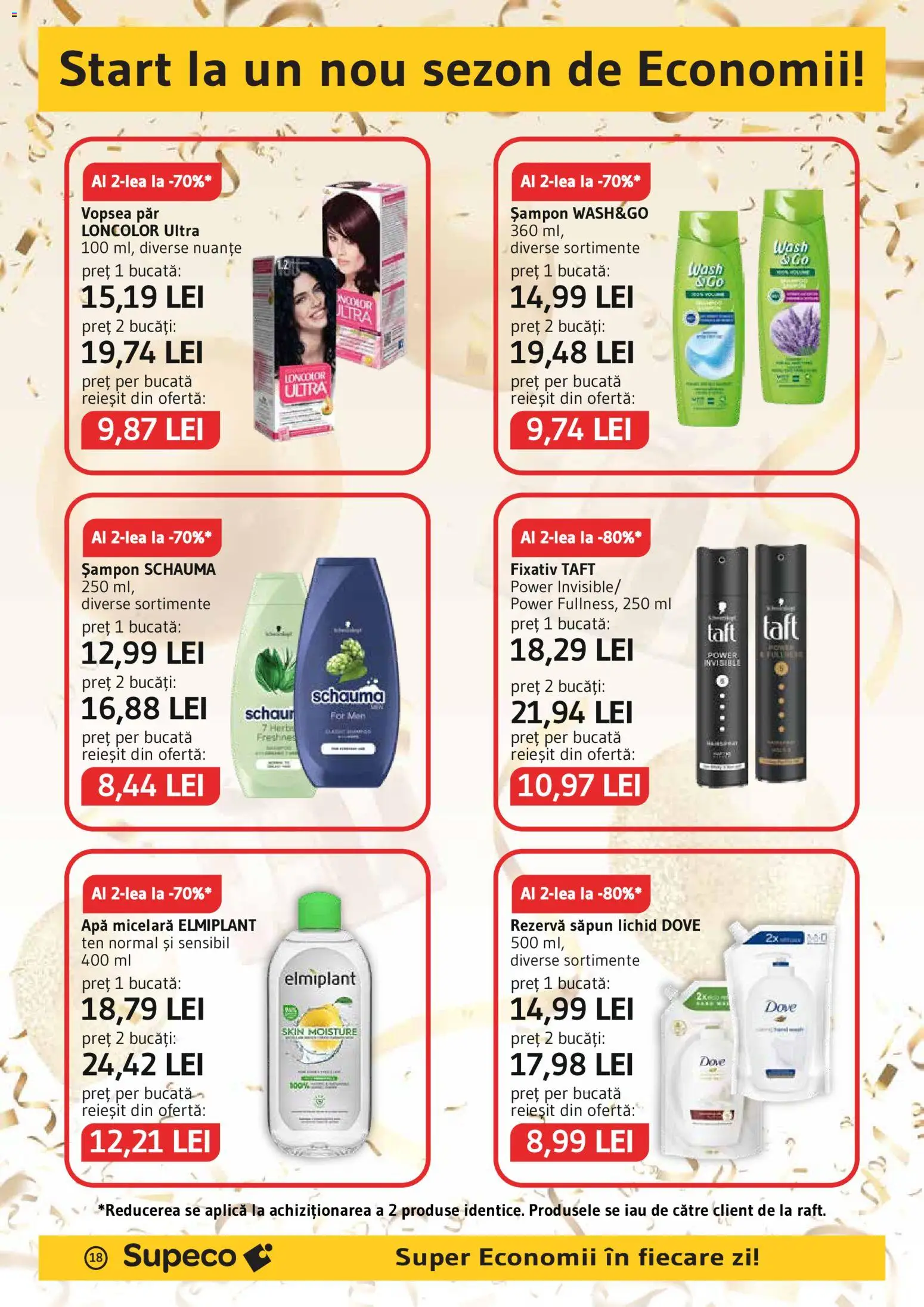 Noul catalog Supeco – valabil de la 03.09.2026 | Pagină: 18 | Produse: Vopsea, Șampon, Apă micelară, Săpun lichid