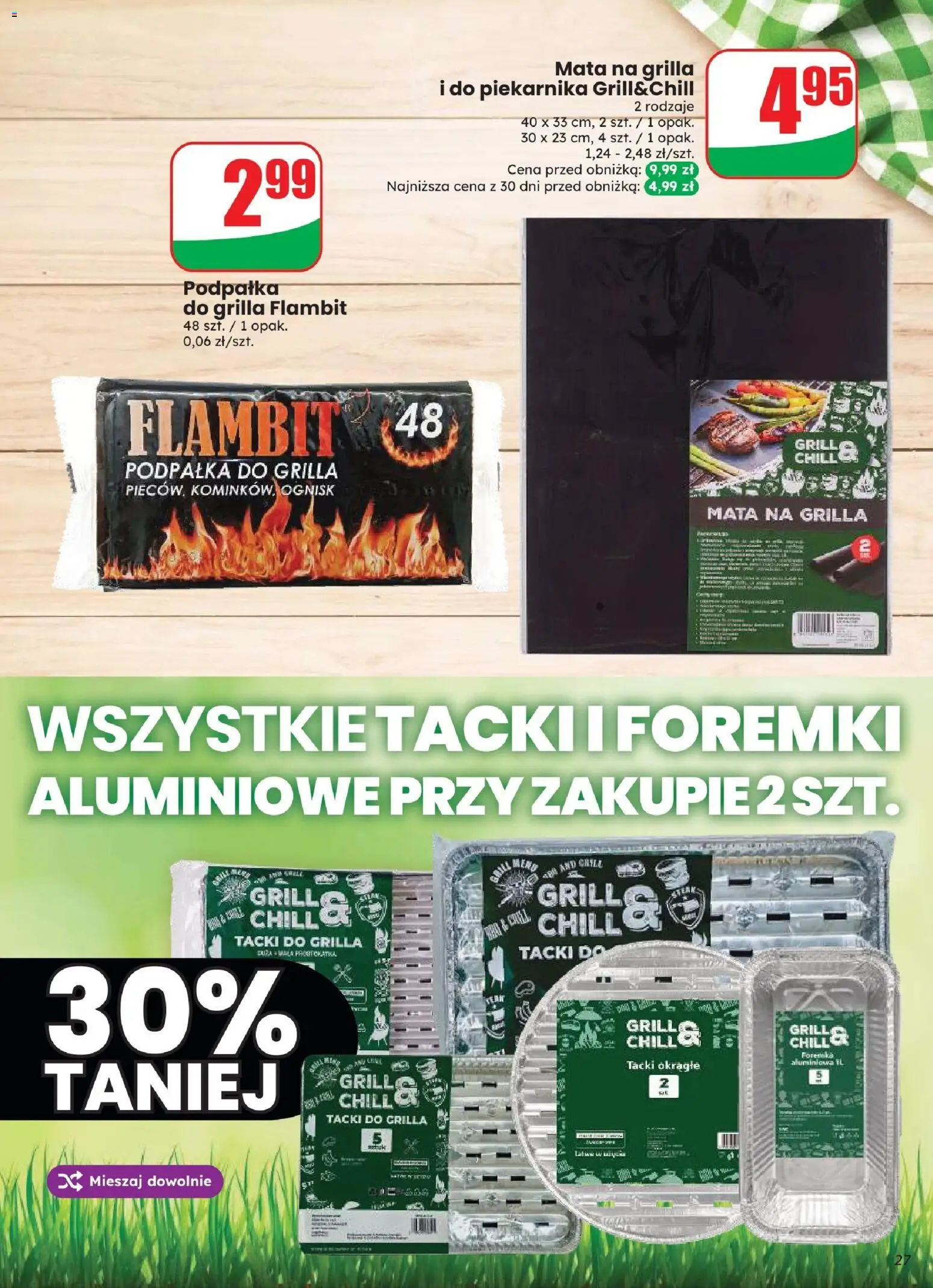 Dino gazetka od 12.08.2026 | Strona: 27 | Produkty: Grill, Podpałka do grilla
