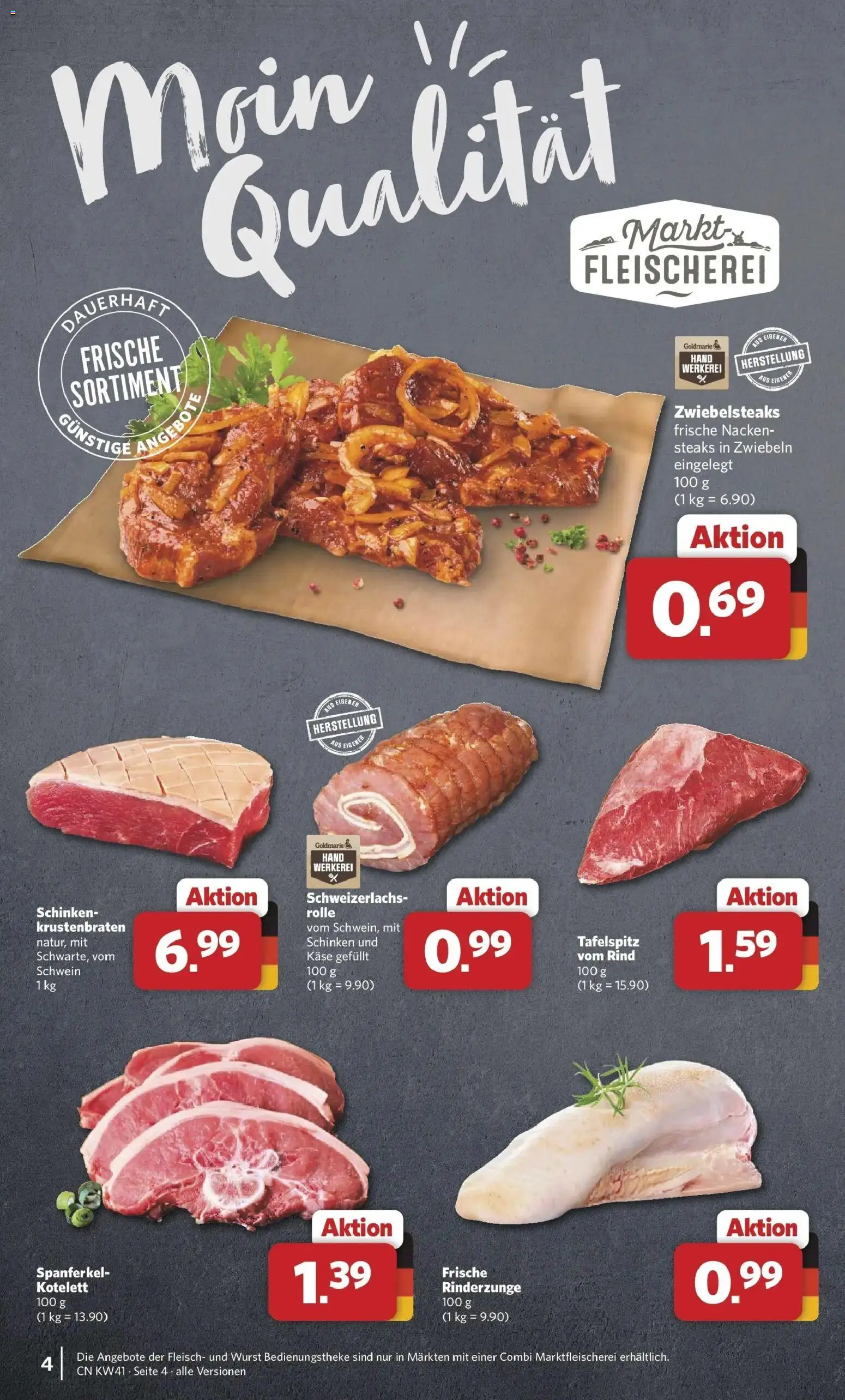 Combi Prospekt Twistringen (ab 05.10.2026) zum Blättern | Seite: 4 | Produkte: Tafelspitz, Krustenbraten, Wurst, Fleisch