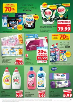 Pogląd oferty "Kaufland gazetka" - ważna od 11.06.2026 | Strona: 61 | Produkty: Karta, Fairy platinum, Fairy, Kapsułki do zmywarki