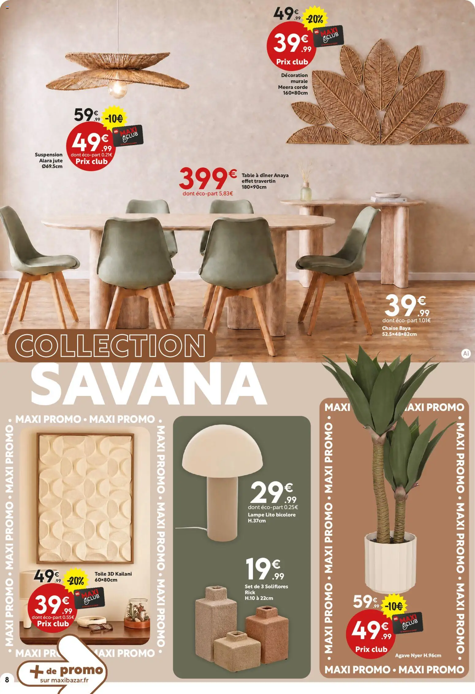 {H1} | Page: 8 | Produits: Décoration murale, Suspension, Chaise, Lampe