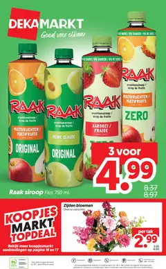 Dekamarkt folder - Voorbeeld van een folder van Dekamarkt, geldig van 15-09-2026 | Pagina: 22 | Producten: Fles, Bloemen, Papier, Aardbei