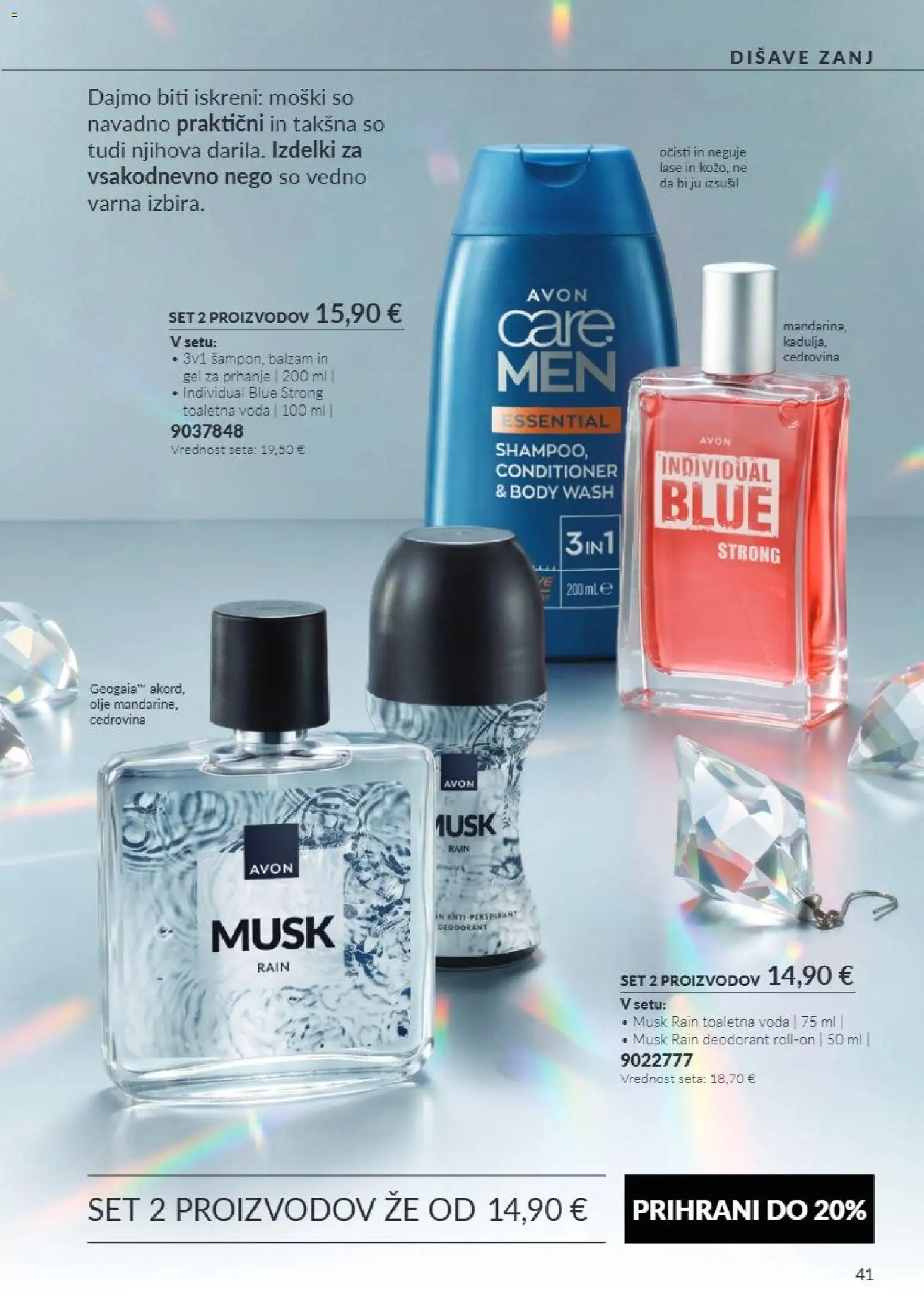 Novi Avon katalog ponudbe – veljaven od 01.11.2026 | Stran: 41 | Izdelki: Olje, Deodorant, Voda, Toaletna voda