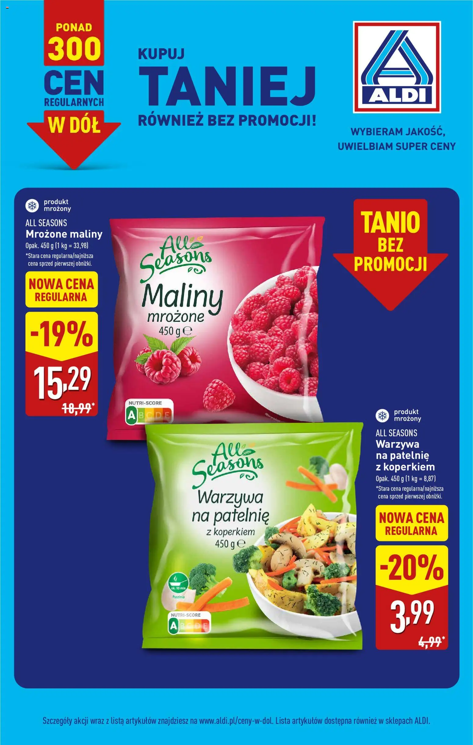 Aldi Polsko leták - Ceny regularne w dół od 14.09.2026 | Strana: 14 | Produkty: Maliny