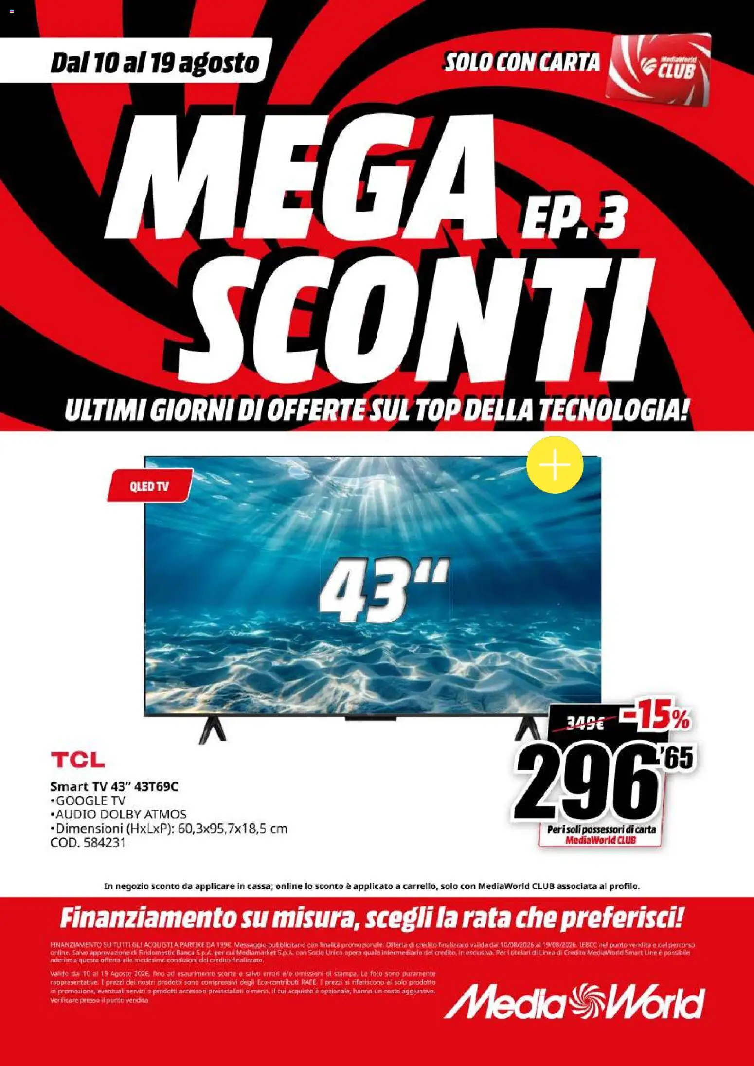 Volantino Media World del 10/08/2026 | Pagina: 27