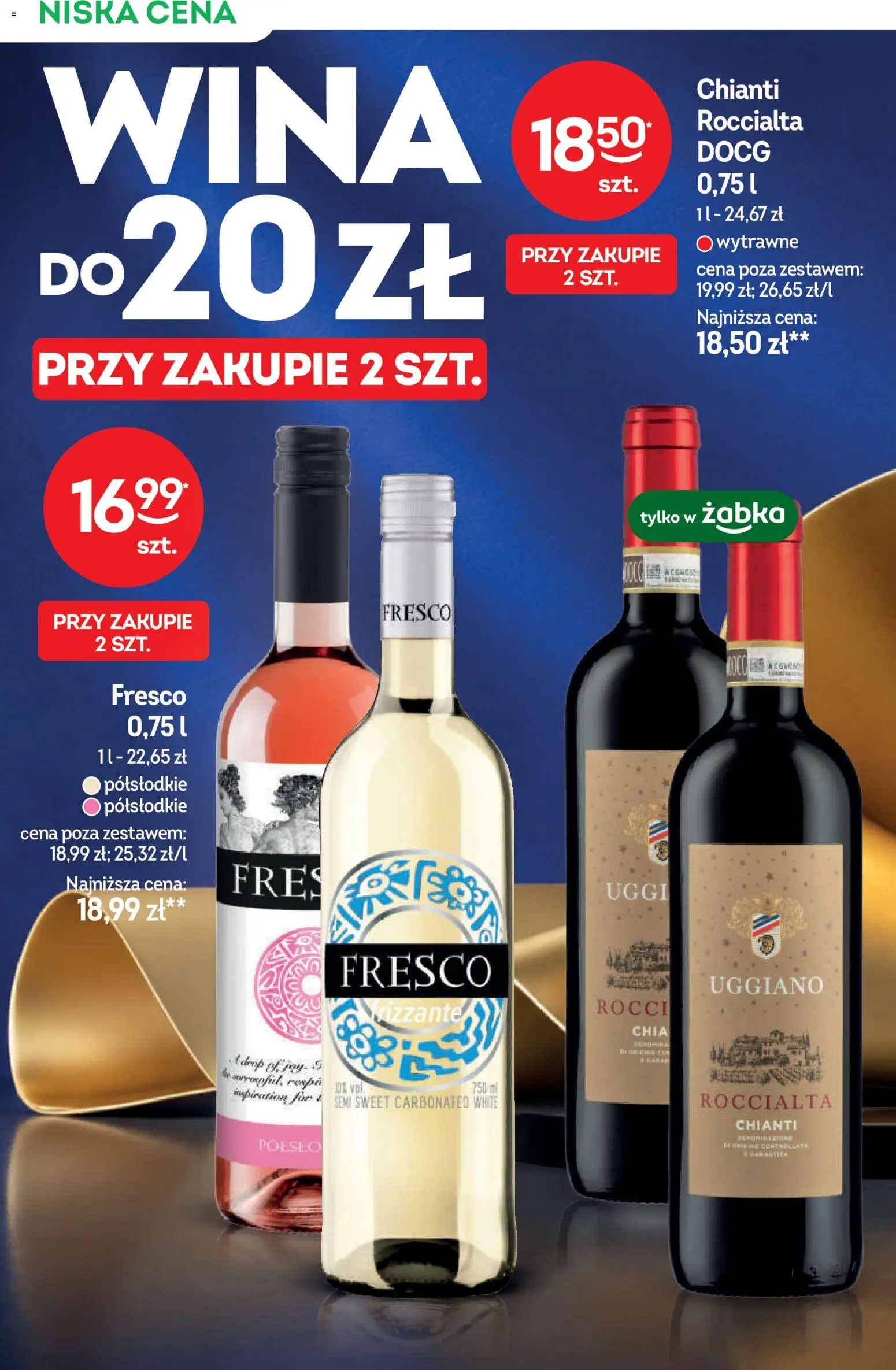 Żabka gazetka - Katalog win od 28.10.2026 | Strona: 4 | Produkty: Chianti, Chia, Fresco