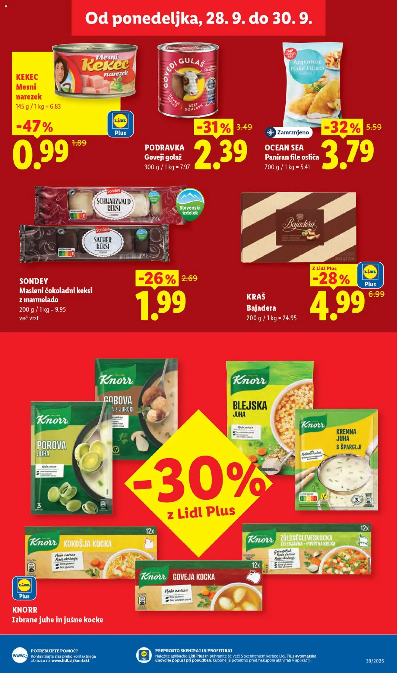 Novi Lidl katalog ponudbe – veljaven od 24.09.2026 | Stran: 41 | Izdelki: Keksi, Narezek, Šparglji, Juhe