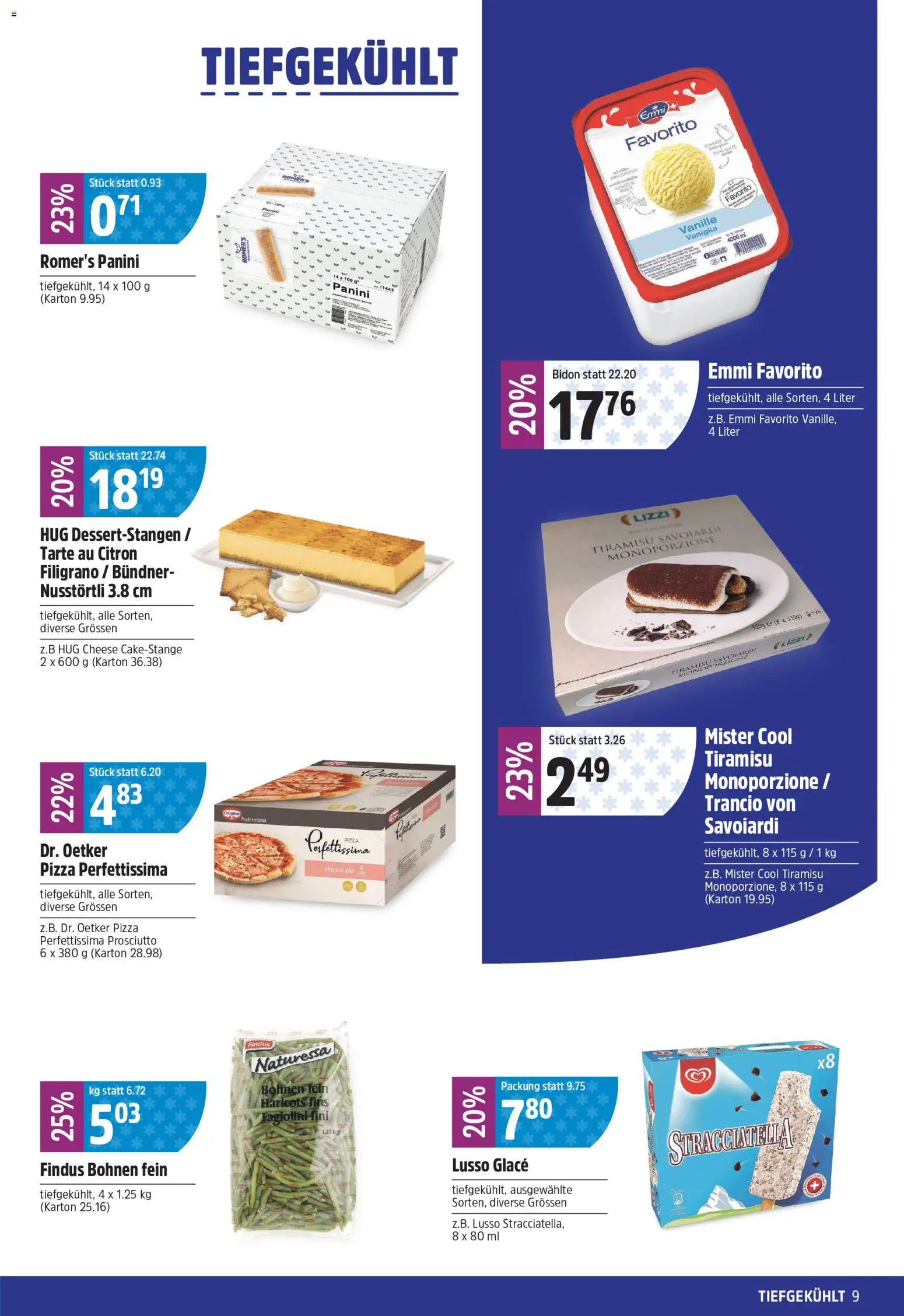 TopCC aktionen – gültig ab 18.05.2026 | Seite: 9 | Produkte: Glace, Pizza