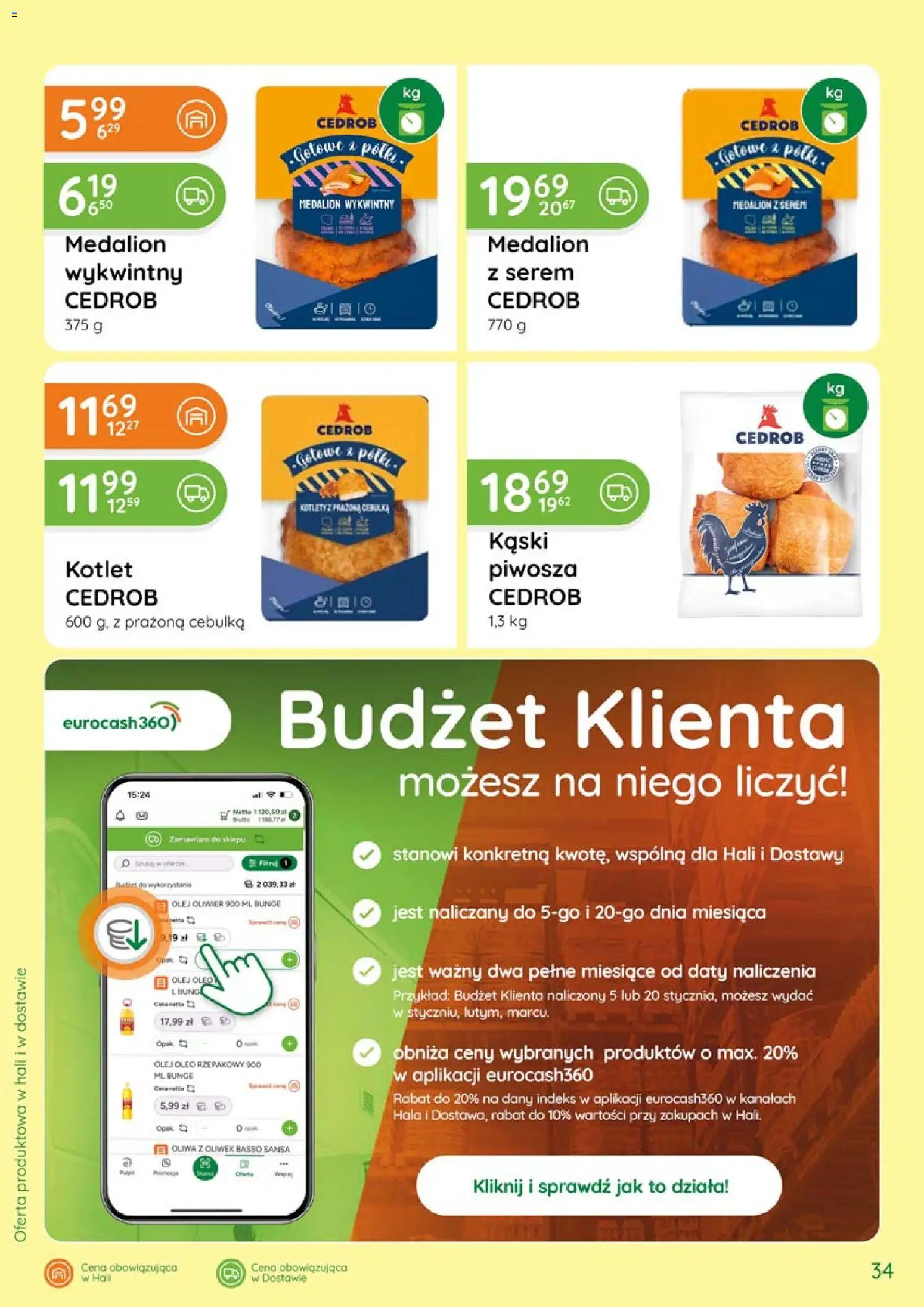 Eurocash gazetka - Katalog Wędlin od 02.07.2026 | Strona: 34 | Produkty: Oliwa z oliwek, Olej, Kotlety