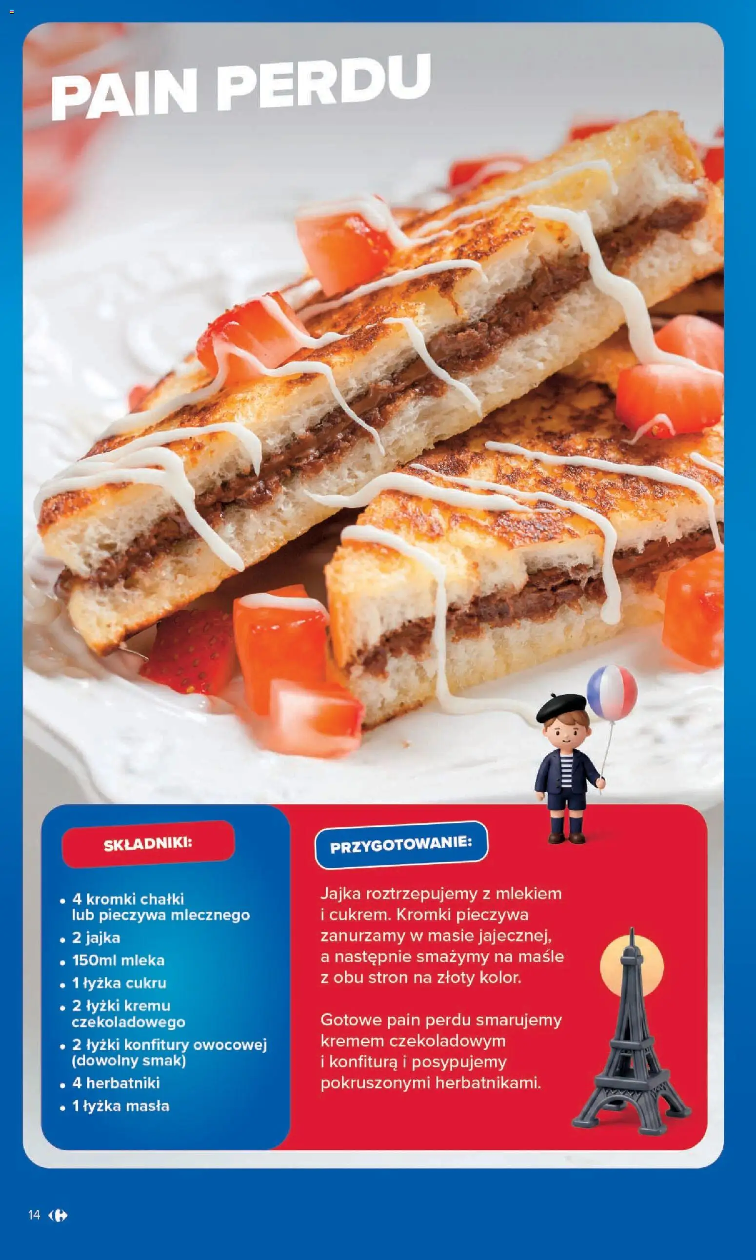 Carrefour gazetka - Kuchnia Francuska od 13.07.2026 | Strona: 14 | Produkty: Mleka, Herbatniki, Jajka