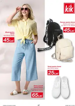 Ofertele Kik valabile de la 27.04.2026 | Pagină: 7 | Produse: Teniși, Bluză, Rucsac