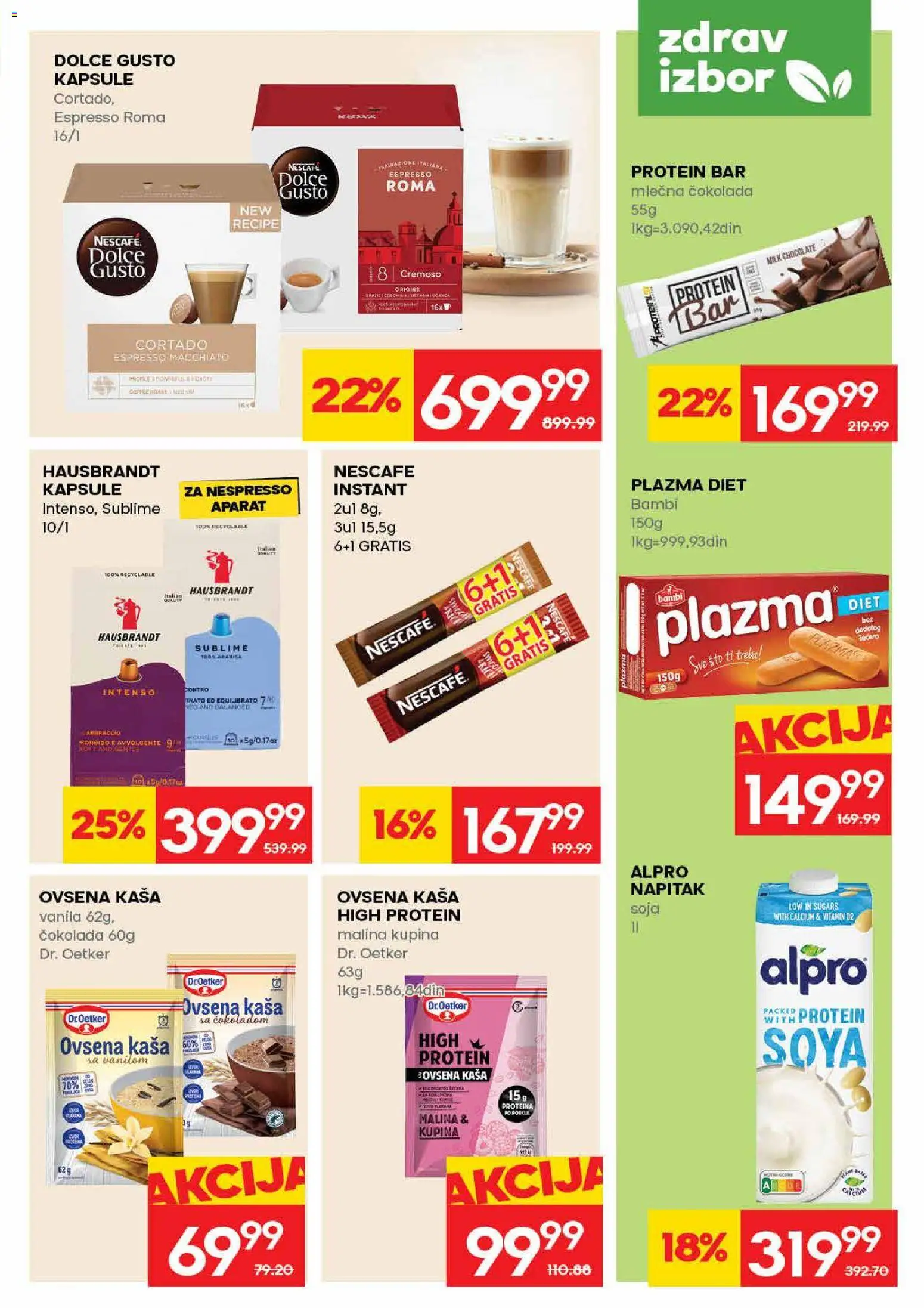 Mercator katalog - važi od 30.04.2026 | Strana: 17 | Proizvode: Dolce Gusto, Ovsena kaša, Alpro, Čokolada