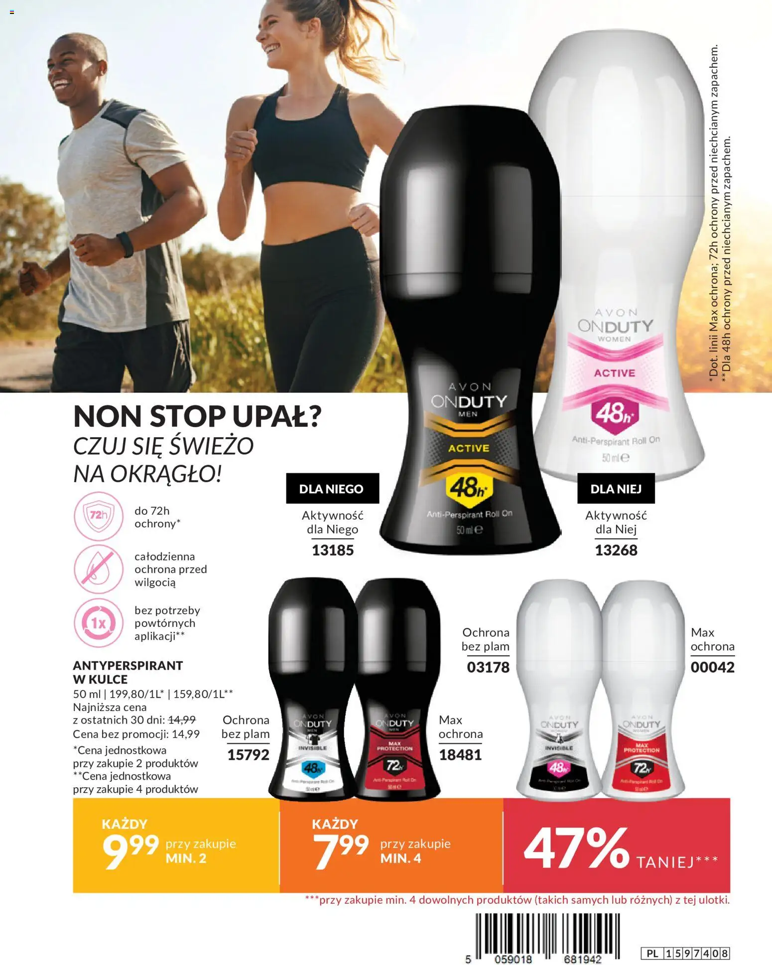 Avon Katalog Różowe Ceny od 01.06.2026 | Strona: 4 | Produkty: Antyperspirant