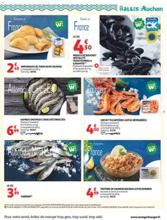 Auchan - Prévisualisation de EMPANADAS DE THON OU DE SAUMON, La barquette de 160 g valide à partir de 07/07/2026 | Page: 7 | Produits: Citron, Persil, Poissonnerie, Thon
