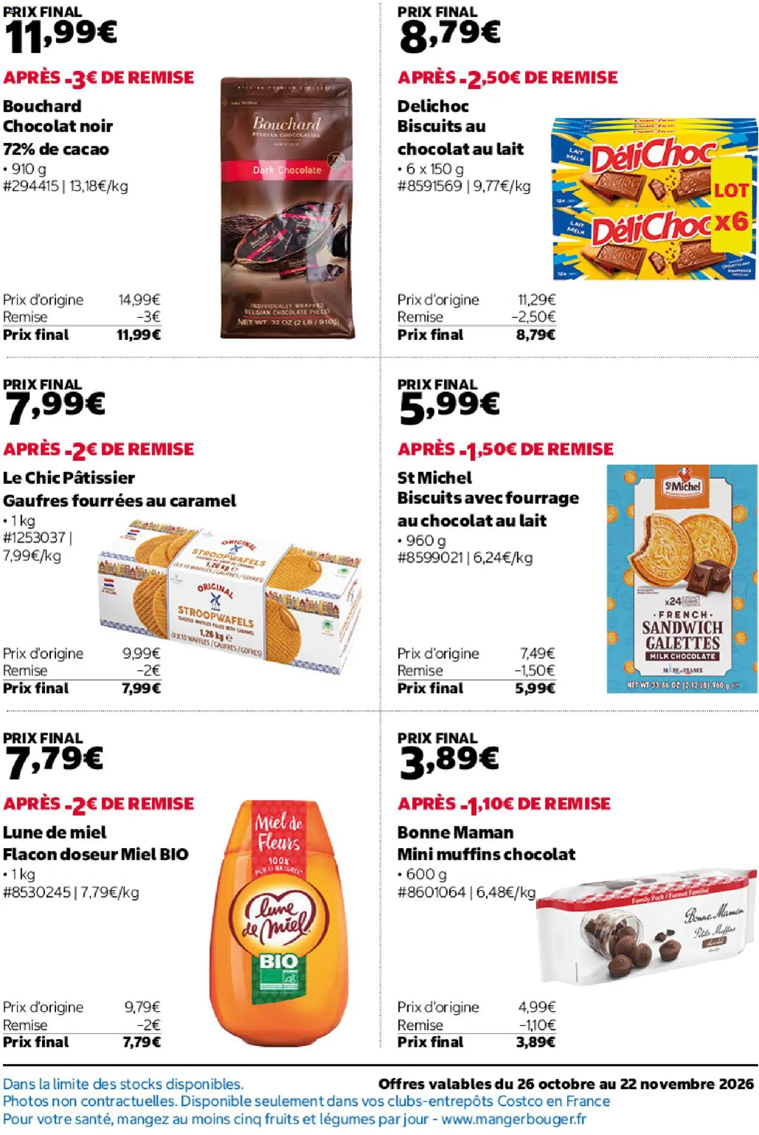 {H1} | Page: 11 | Produits: Muffins, Bonne Maman, Chocolat au lait, Biscuits