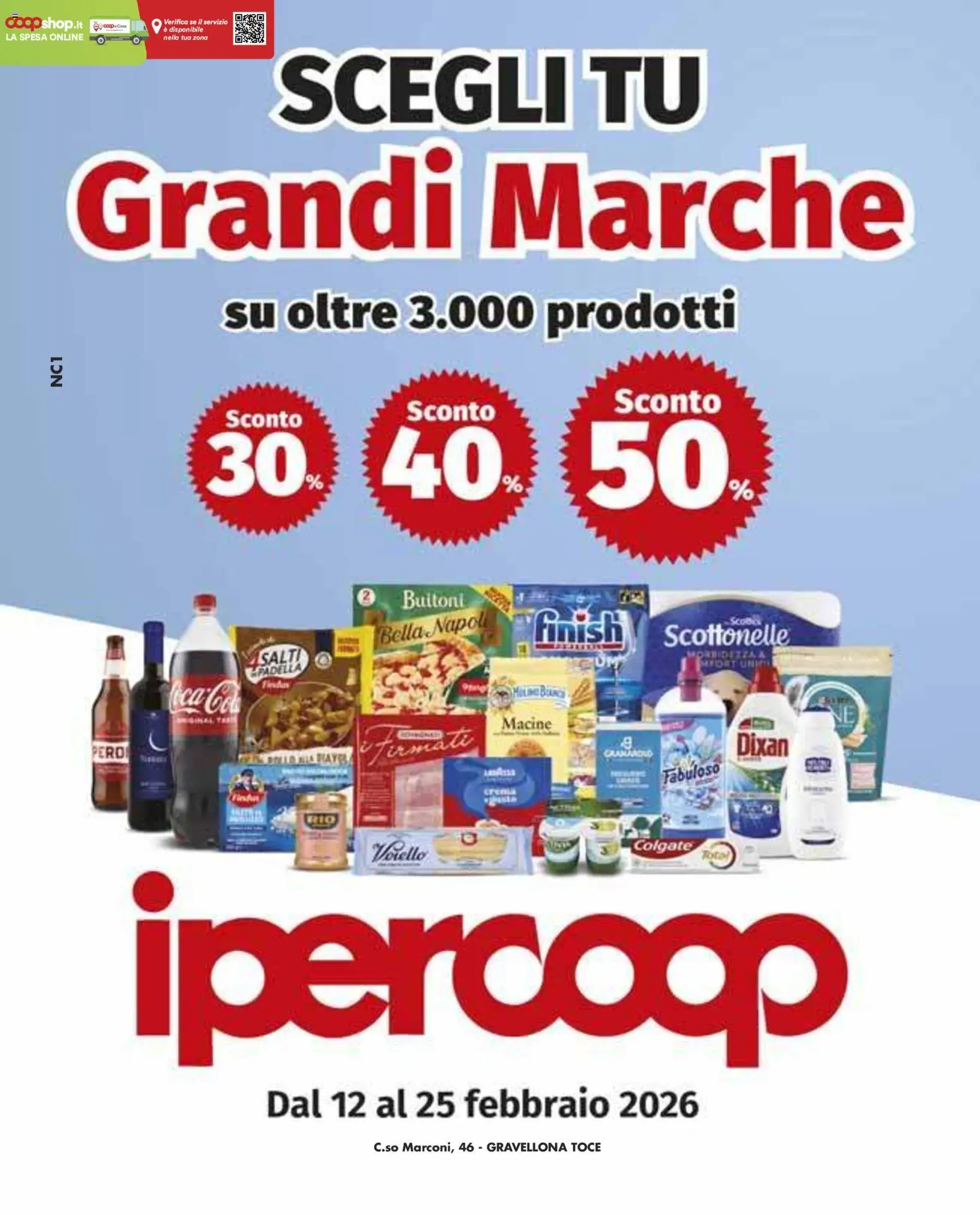 Volantino Ipercoop del 12.02.2026 | Pagina: 1 | Prodotti: Padella