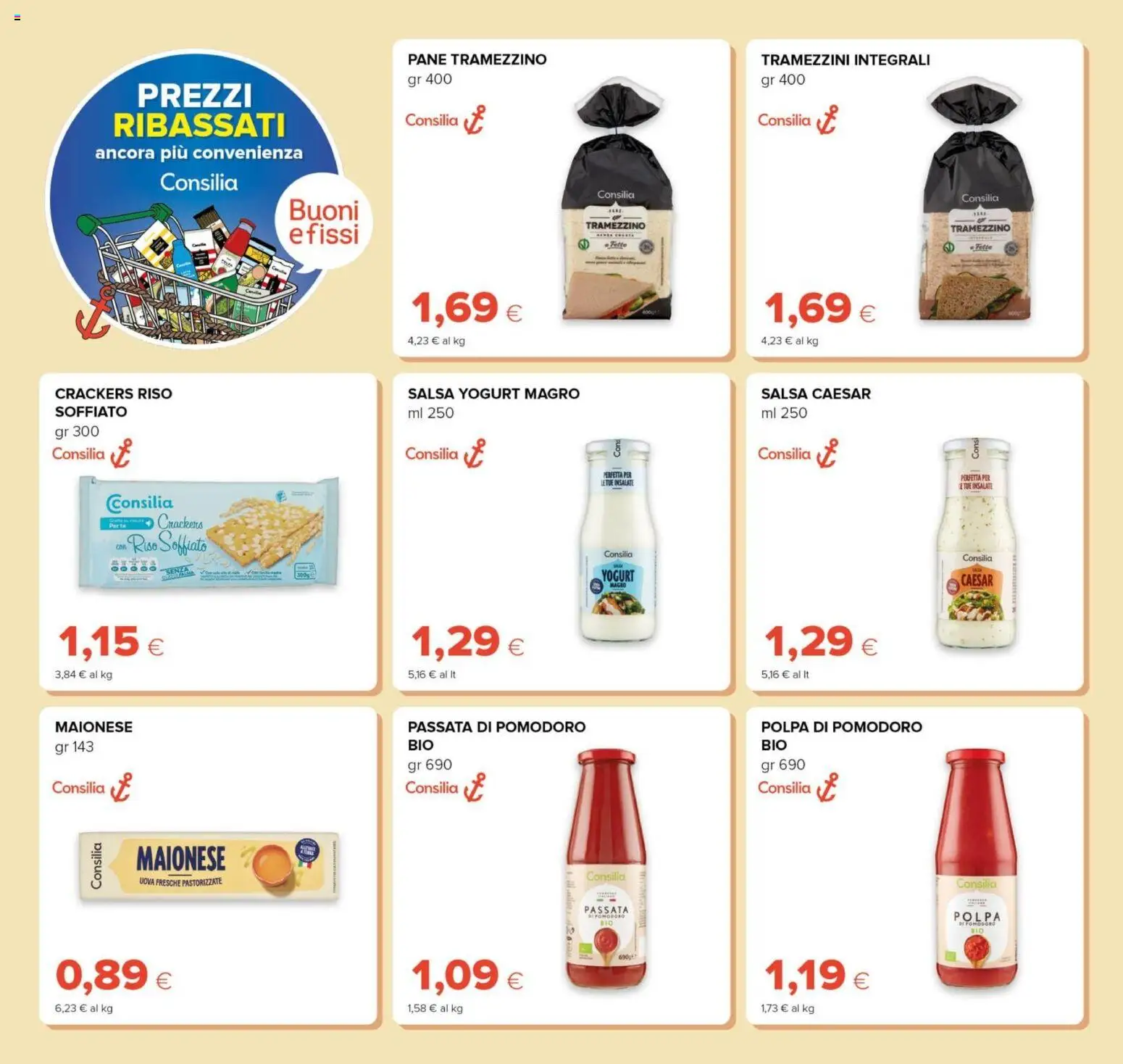 Volantino Oasi del 23.04.2026 | Pagina: 16 | Prodotti: Uova, Salsa, Crackers, Tramezzino