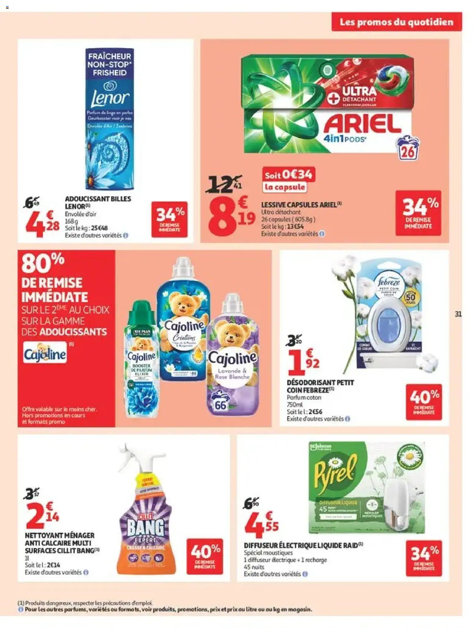 {H1} | Page: 31 | Produits: Coton, Désodorisant, Détergent, Lessive