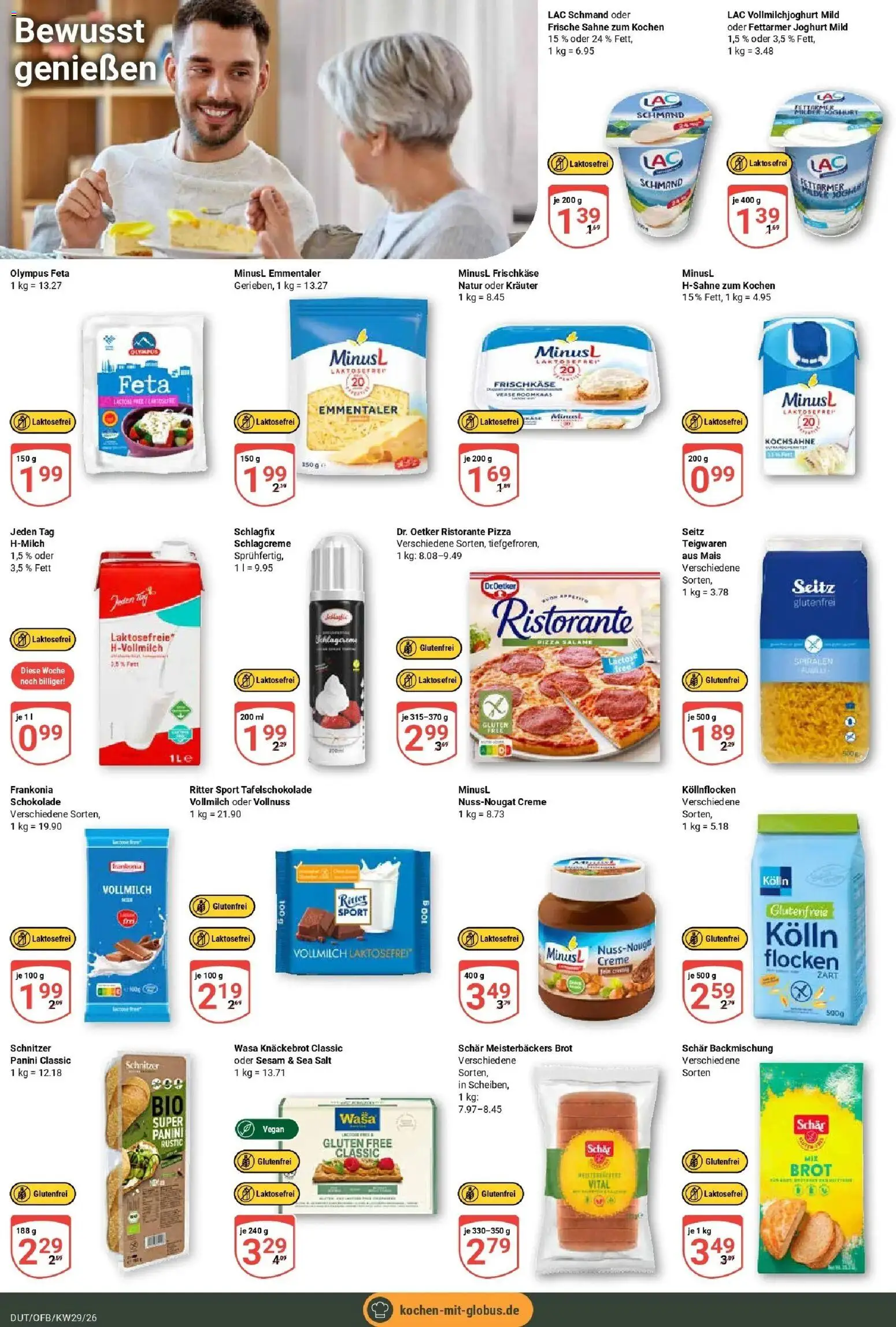 Globus Prospekt Wetzlar-Dutenhofen – gültig ab 13.07.2026 | Seite: 14 | Produkte: Ristorante, Kolln, Wasa knackebrot, Frischkase