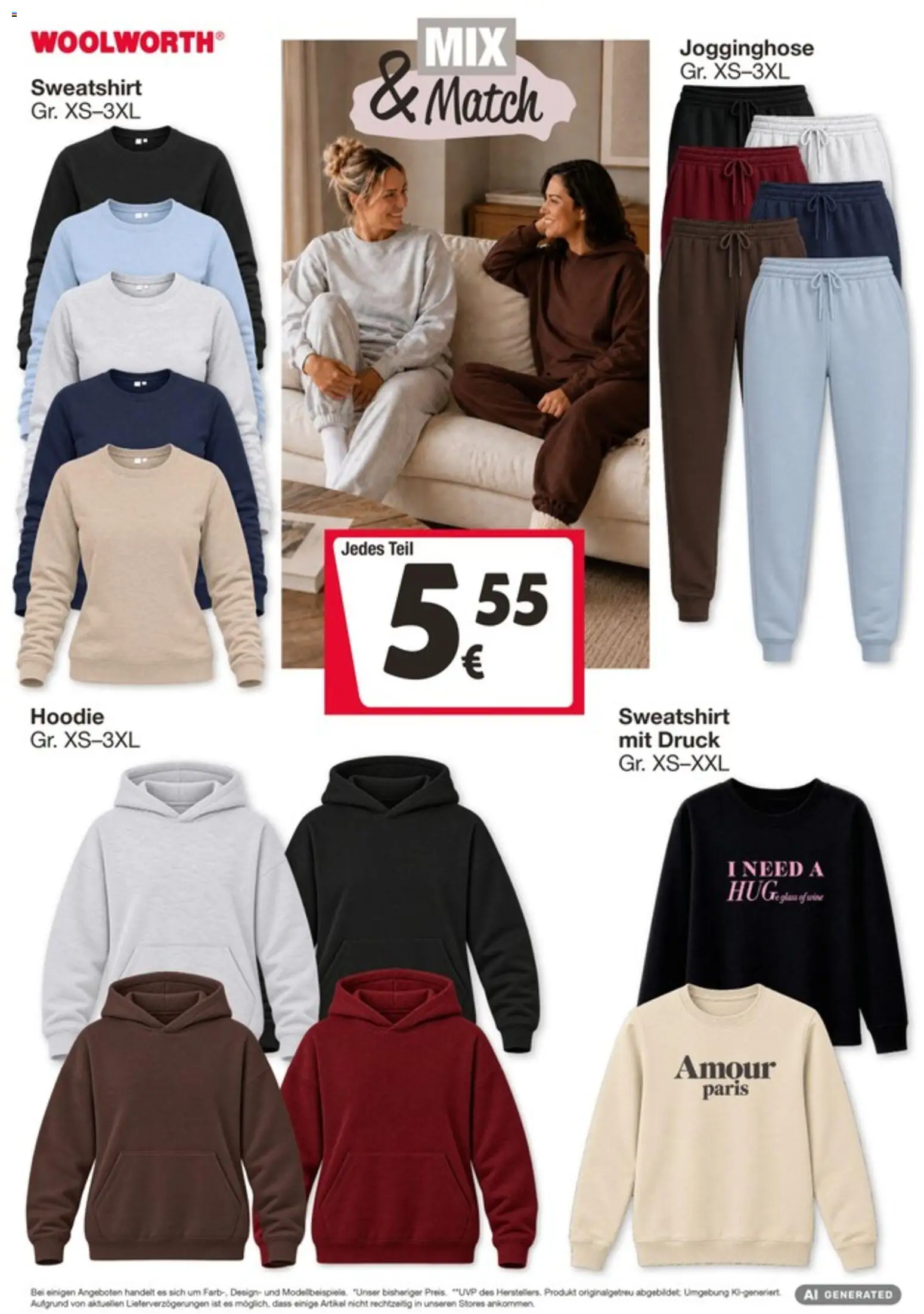 Woolworth Prospekt – gültig ab 04.09.2026 | Seite: 2 | Produkte: Jogginghose, Sweatshirt, Hoodie