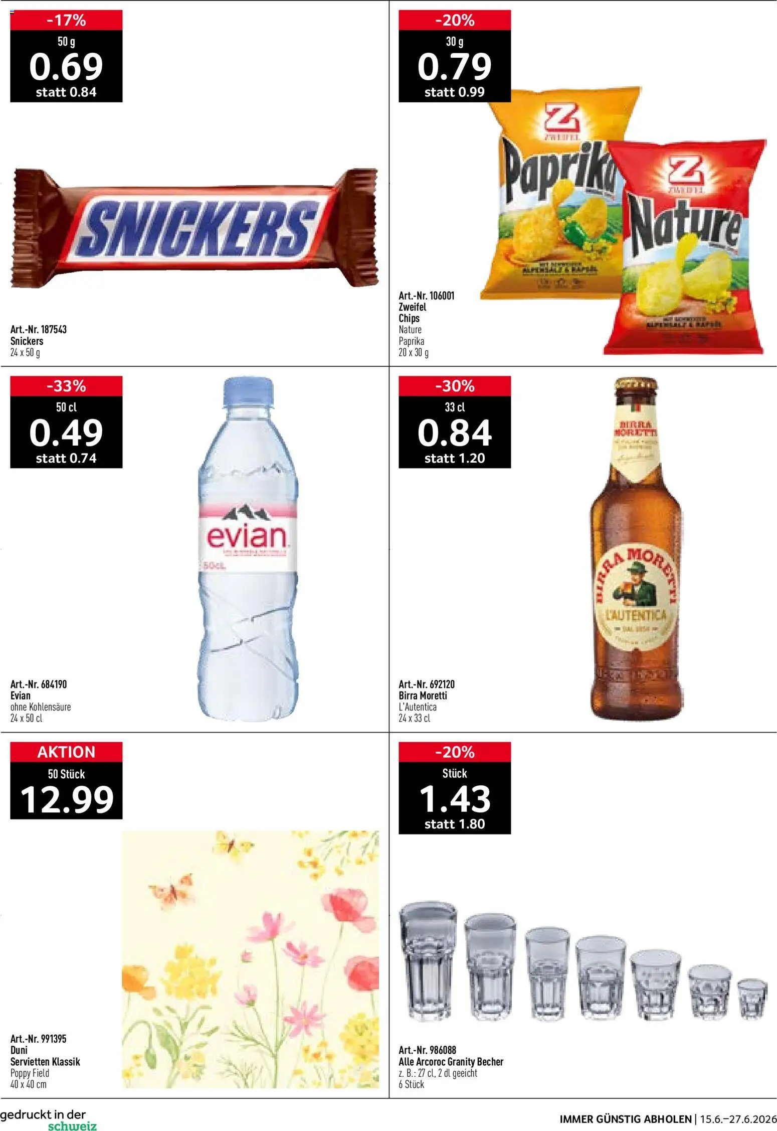 Prodega aktionen Summertime – gültig ab 15.06.2026 | Seite: 28 | Produkte: Snickers, Chips
