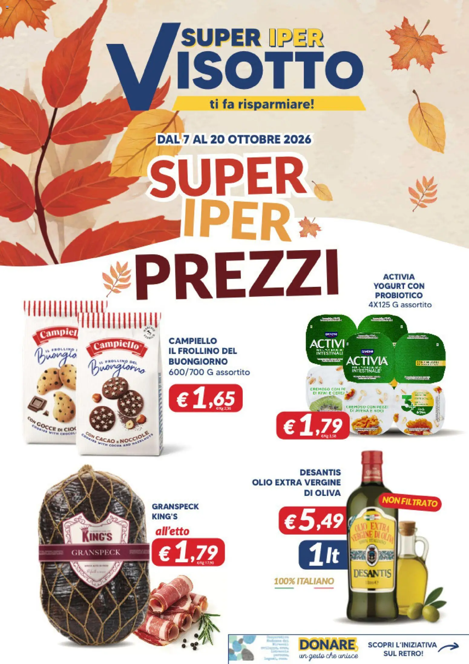 Volantino Visotto del 07/10/2026 | Pagina: 1 | Prodotti: Yogurt, Olio, Noci, PC