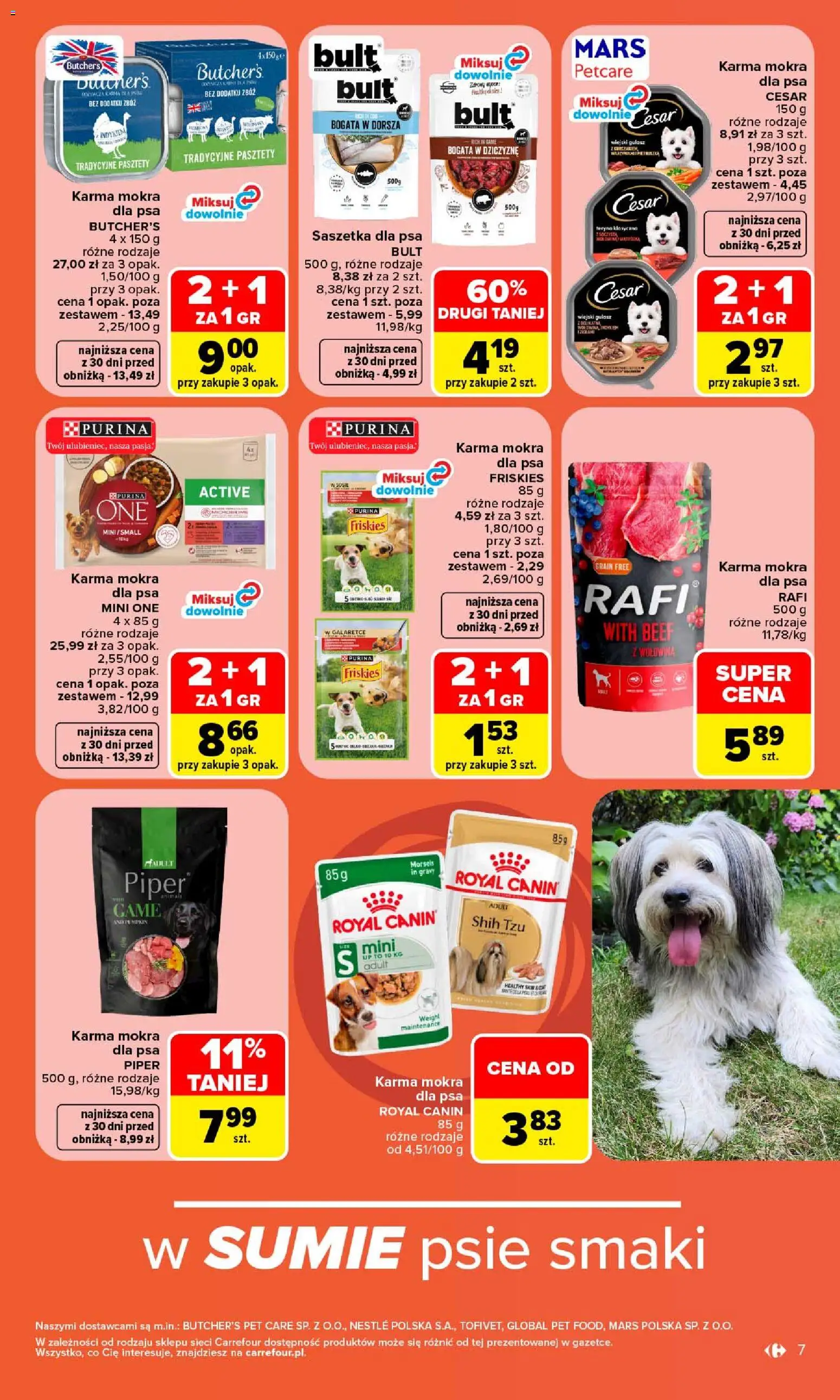 Carrefour gazetka - Pupilove od 14.09.2026 | Strona: 9 | Produkty: Karma mokra, Wołowina, Gulasz, Karma