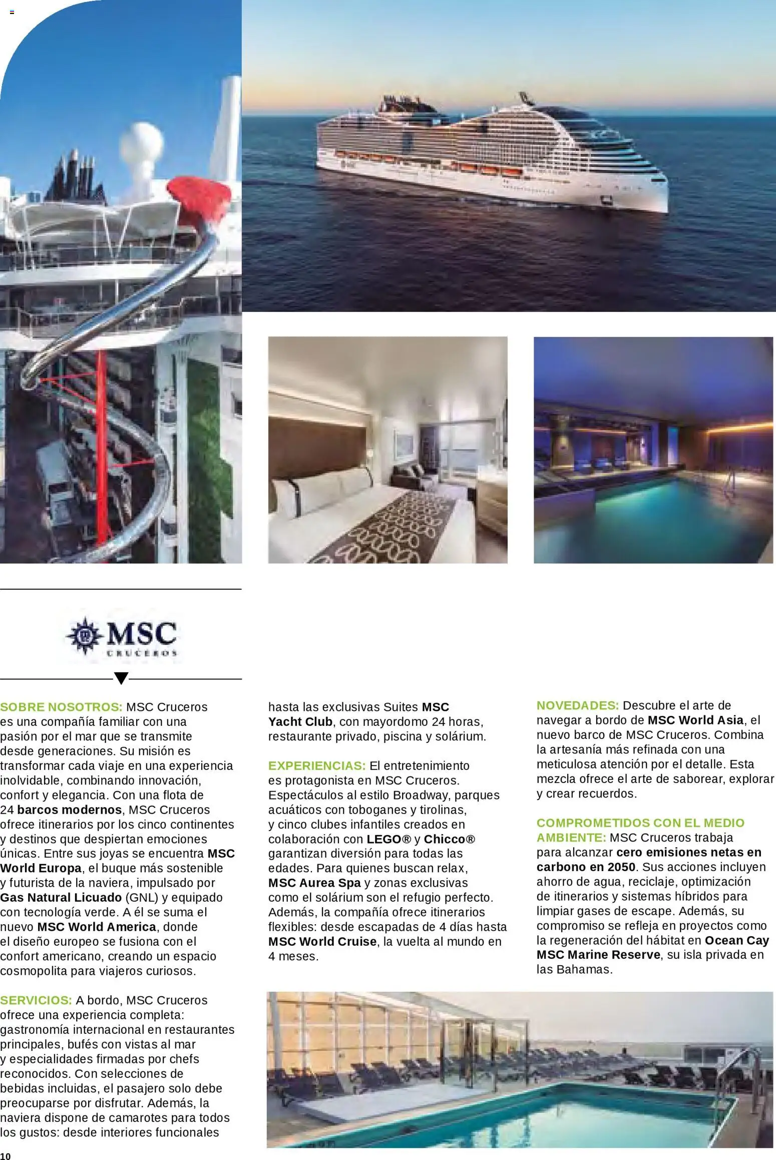 Viajes El Corte Inglés Cruceros marítimos │ válido desde el 01/01/2026 | Página: 11 | Productos: Especialidades, Bebidas, Piscina