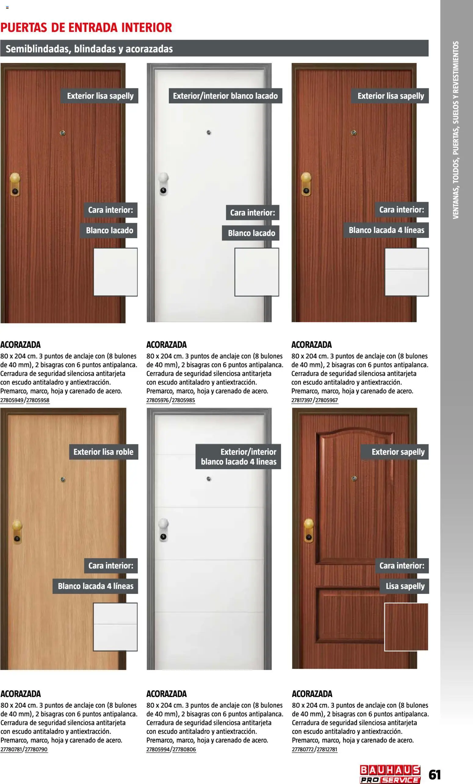 Bauhaus ProService │ válido desde el 11/05/2026 | Página: 61 | Productos: Puertas