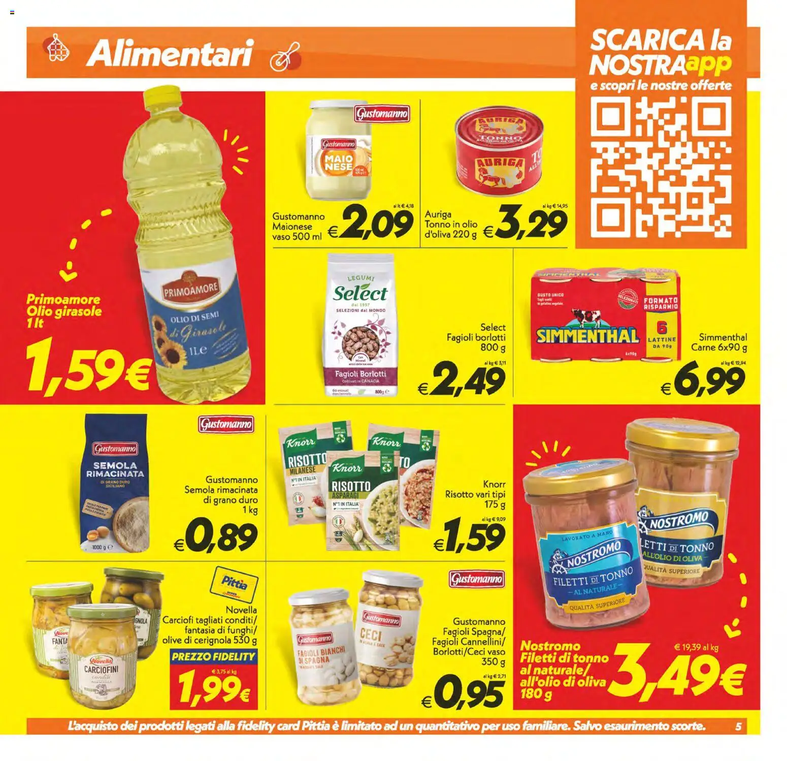 Volantino SuperConveniente del 02/10/2026 | Pagina: 5 | Prodotti: Legumi, Fagioli, Tonno, Asparagi