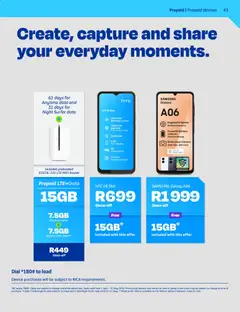 Telkom specials catalogue – valid from 01.04.2026 | Page: 41 | Products: Data, Smartphone, Camera, Battery