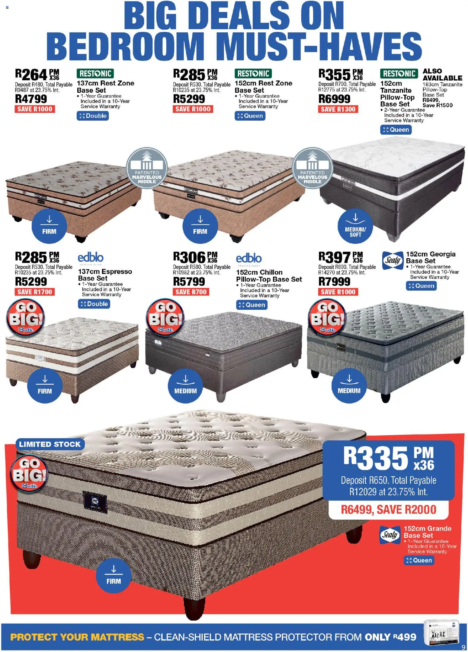 New OK Furniture catalogue – valid from 06.04.2026 | Page: 9 | Products: Mattress, Stock
