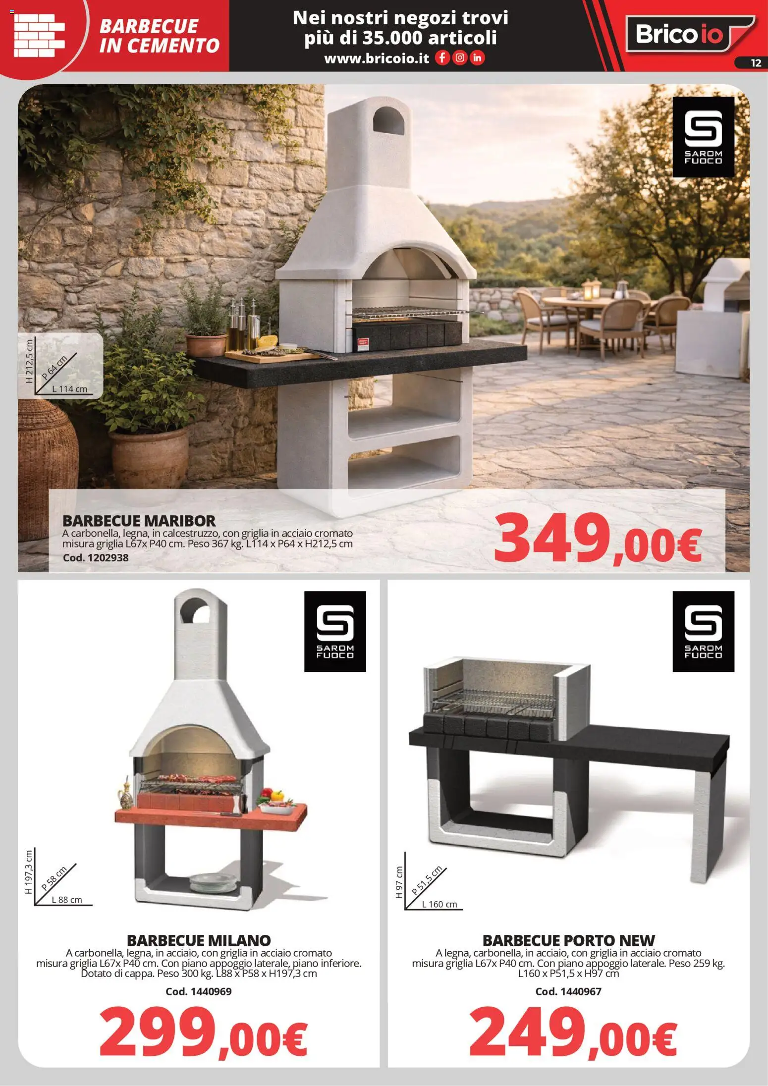 Volantino Brico io del 30.03.2026 | Pagina: 12 | Prodotti: Barbecue, Griglia