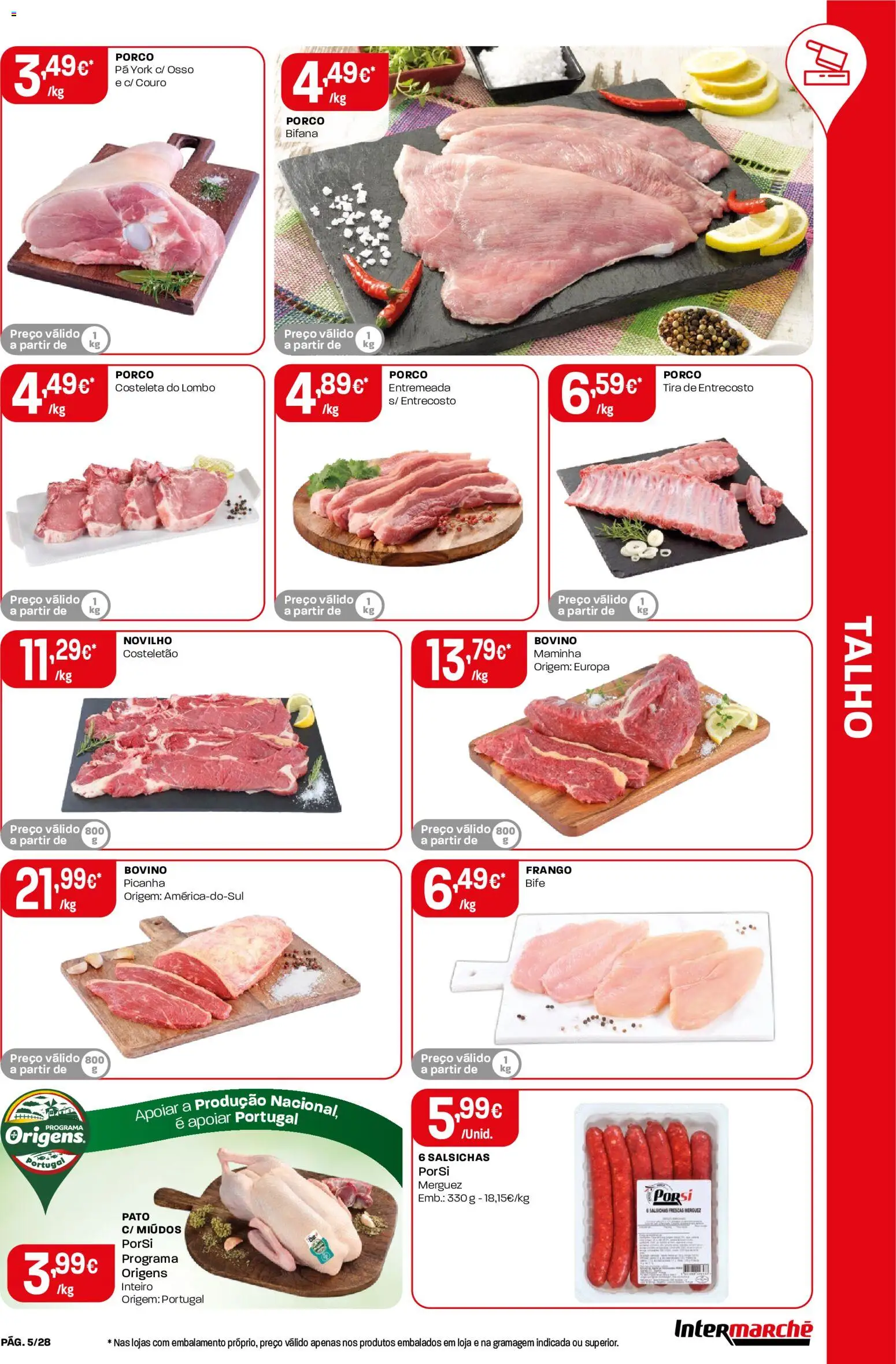 Intermarché Folheto Contact │ válido de 20/08/2026 | Página: 5 | Produtos: Frango, Pato, Lombo, Pá