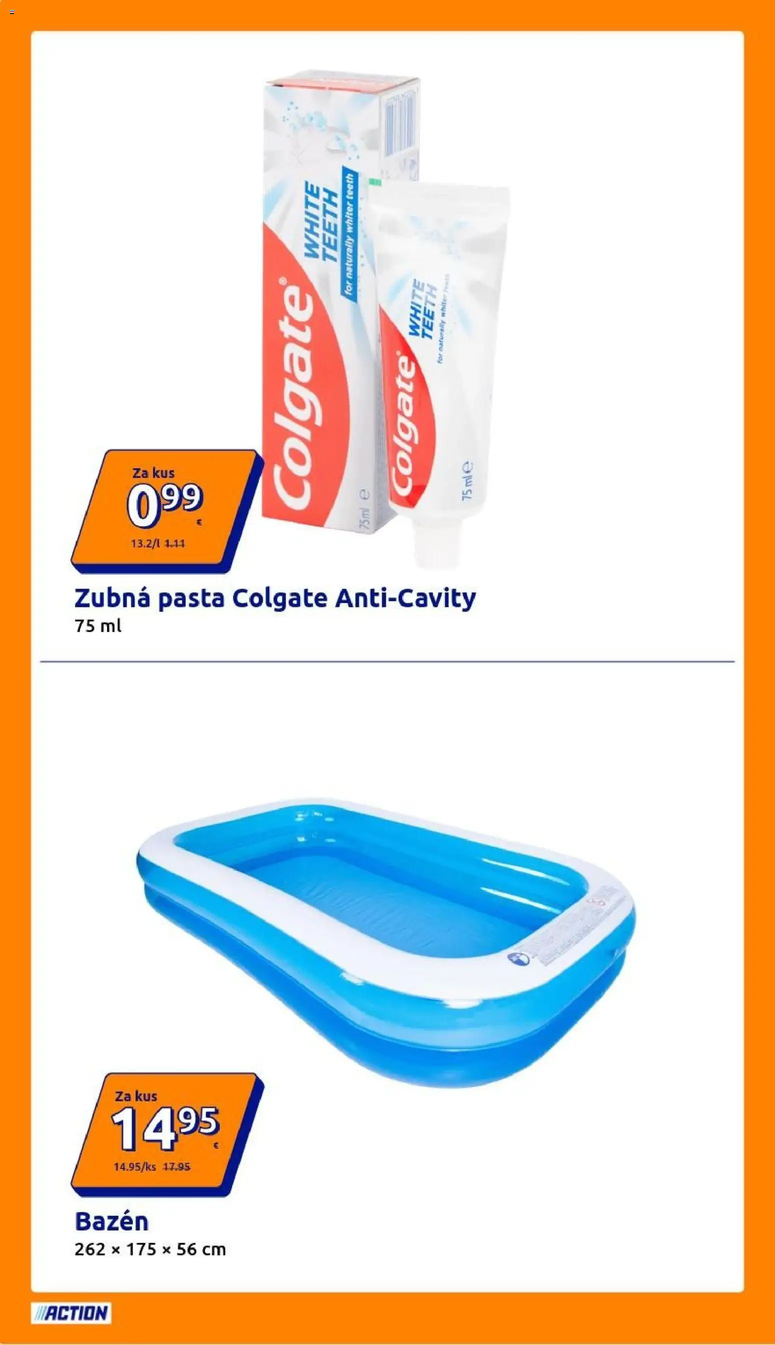 Nové Action akcie – leták je platný od 10.06.2026 | Strana: 12 | Produkty: Bazén, Zubná pasta