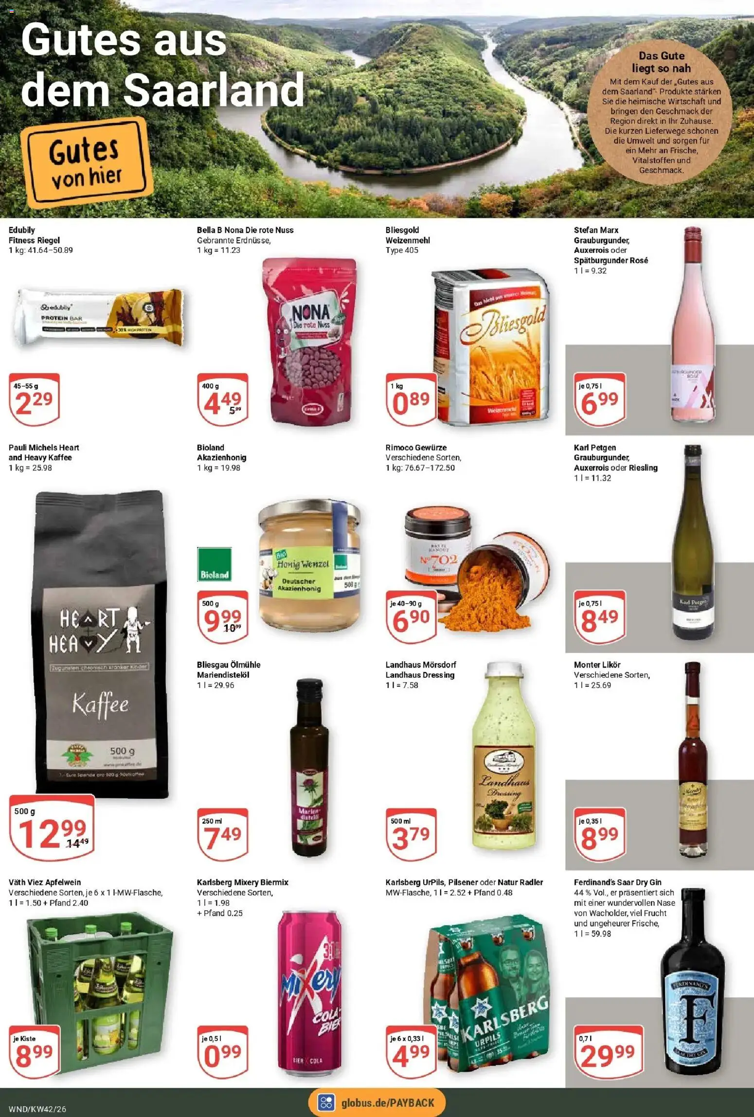 Globus Prospekt St. Wendel (ab 12.10.2026) » Angebote online | Seite: 12 | Produkte: Cola, Kaffee, Gewürze, Mixery