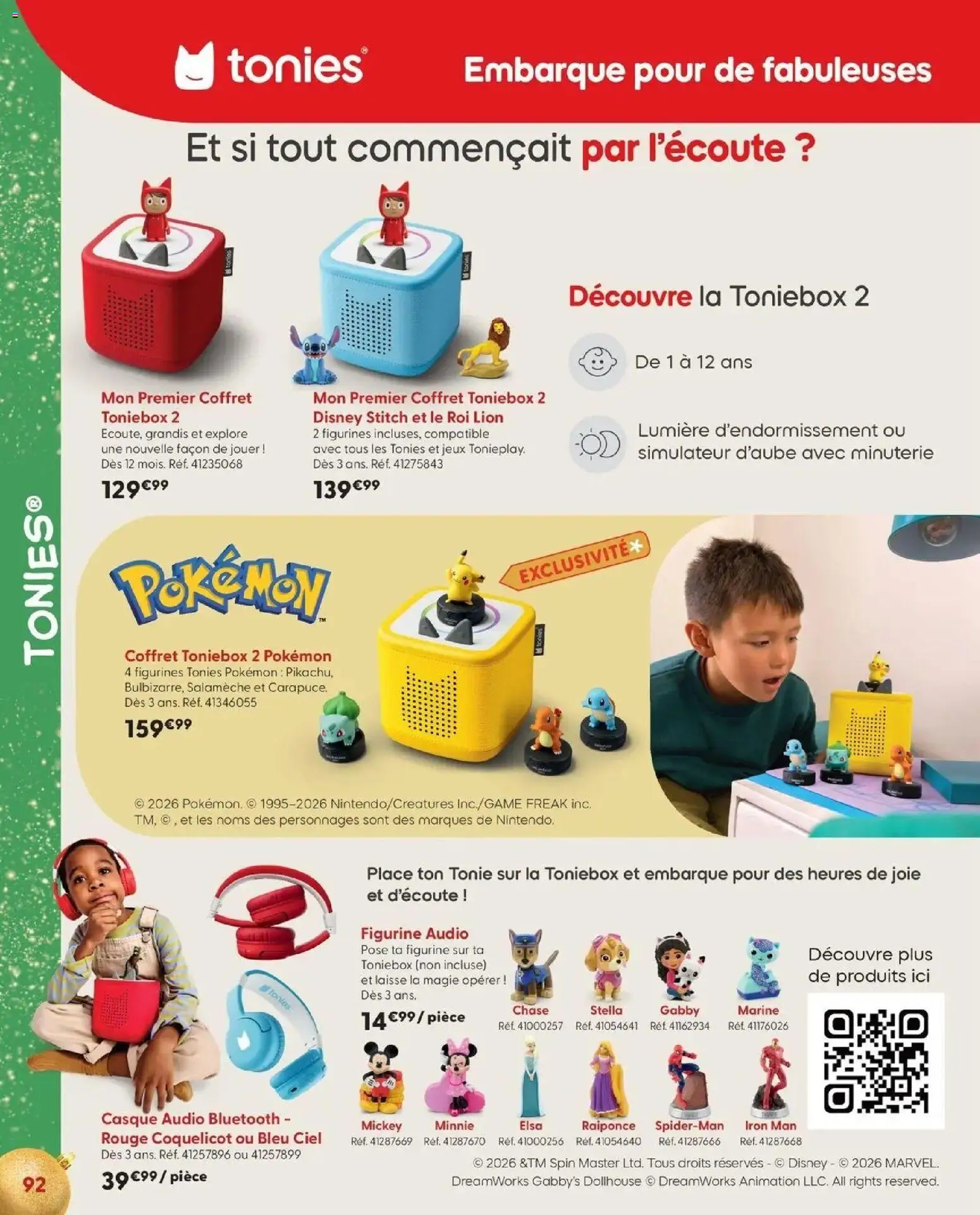 La Grande Récré - LE NOËL DE TOUTES LES PASSIONS à partir du 14/10/2026 - promo en ligne | Page: 92 | Produits: Audio, Casque audio Bluetooth, Jeux, Casque audio