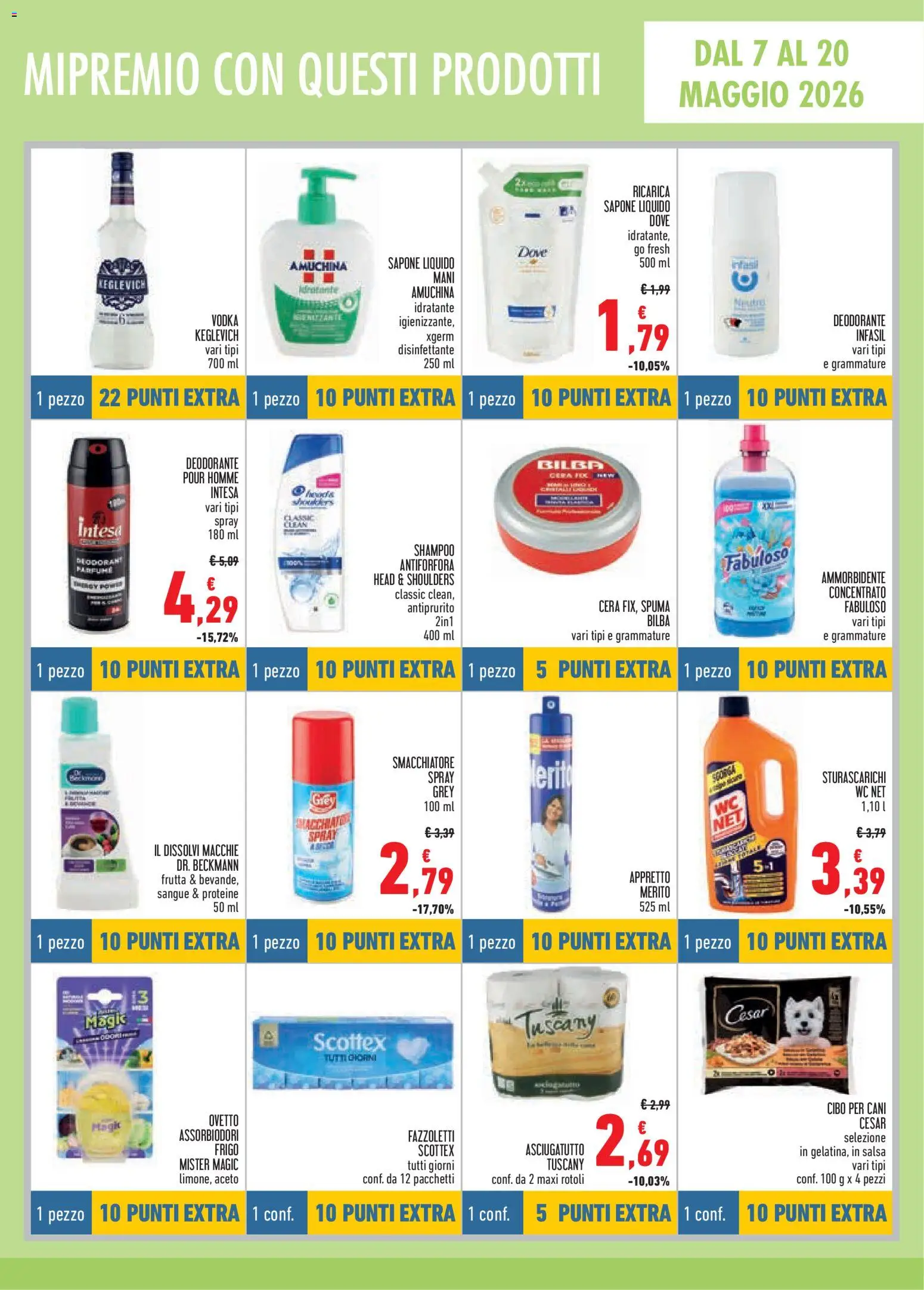 Volantino Conad del 23.04.2026 | Pagina: 15 | Prodotti: Sapone, Deodorante, Ammorbidente, Fazzoletti