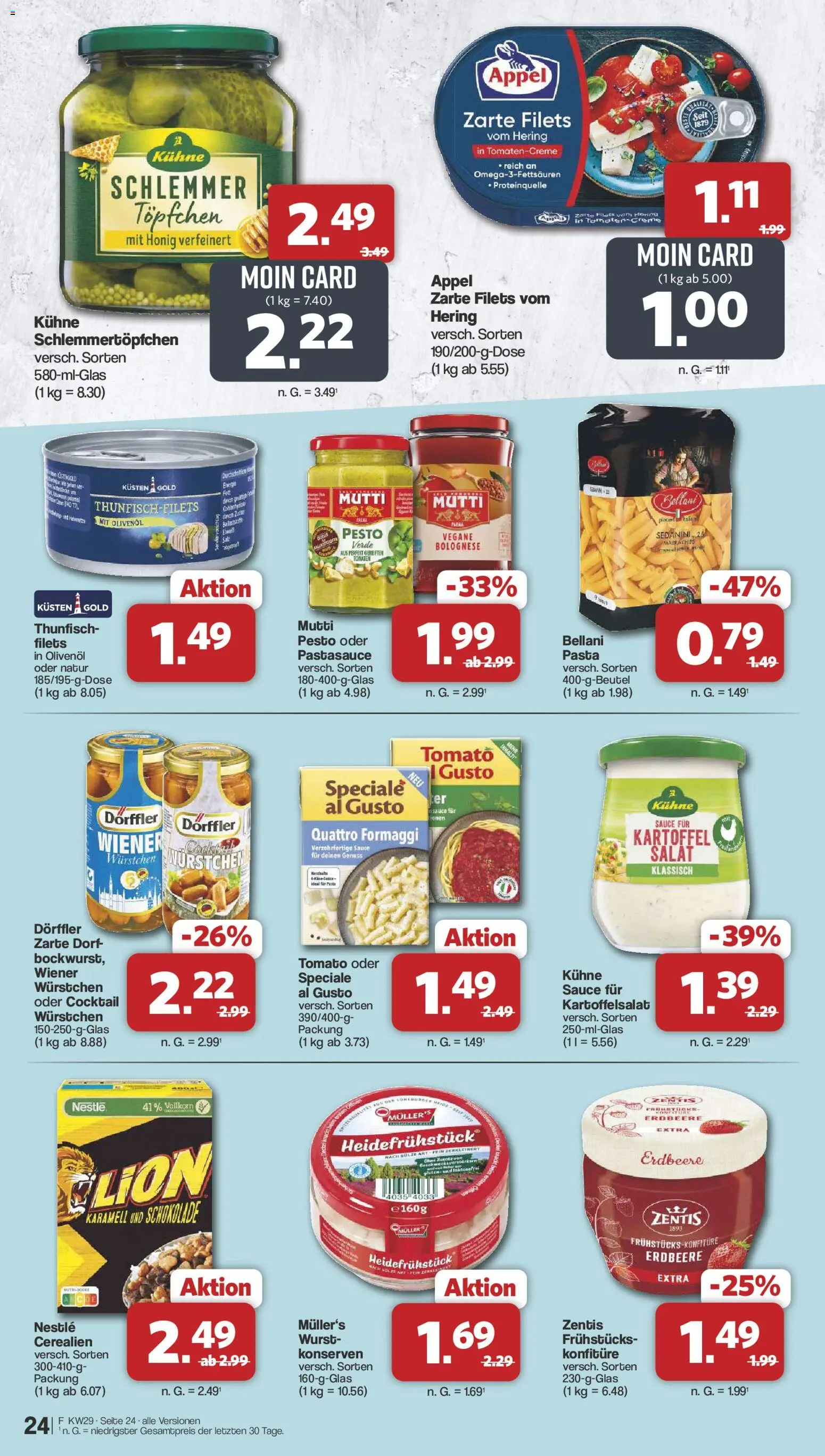 Famila Nordwest Prospekt – gültig ab 13.07.2026 | Seite: 24 | Produkte: Olivenol, Zucker, Wurst, Pasta